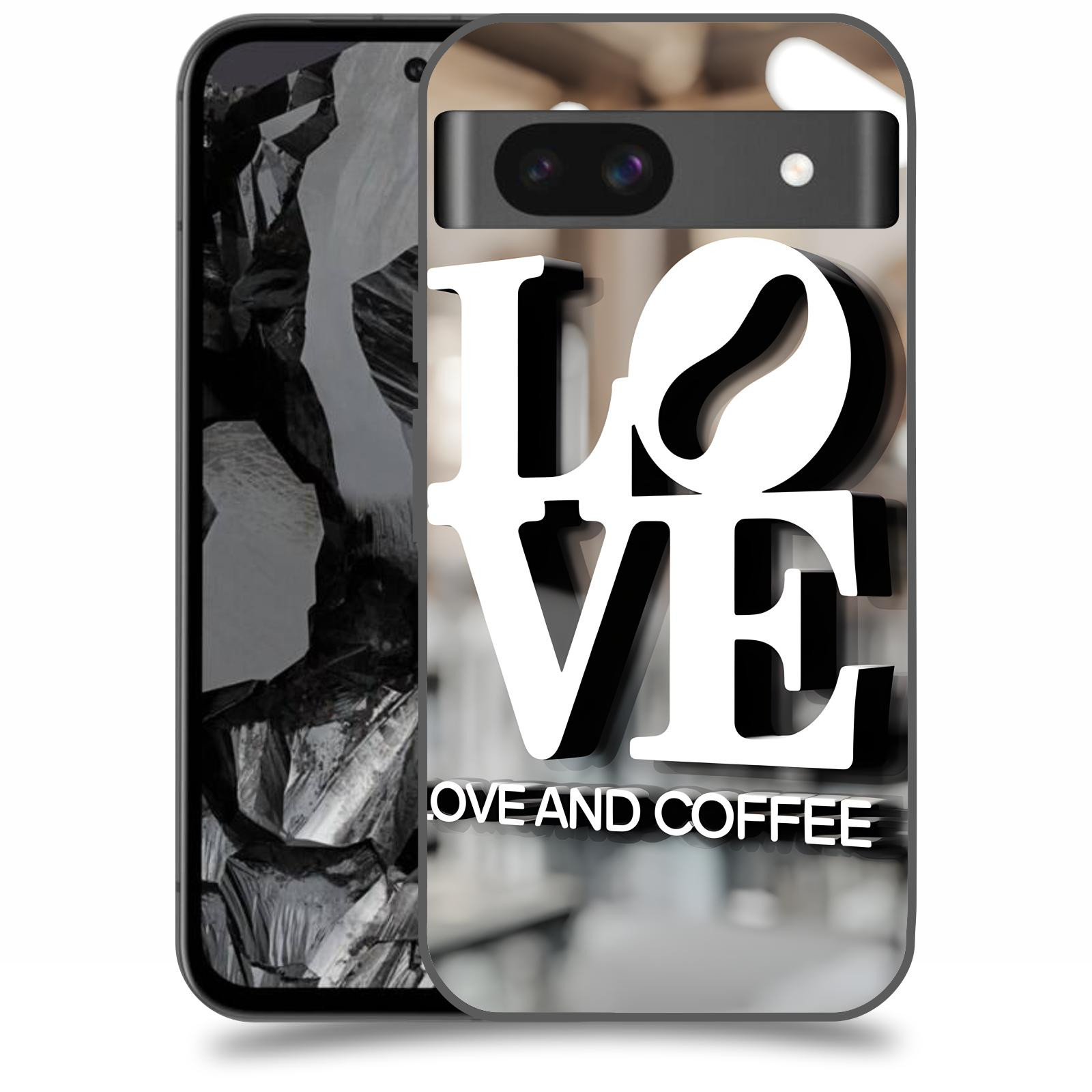ACOVER Kryt na mobil Google Pixel 8A - Love  & Coffee