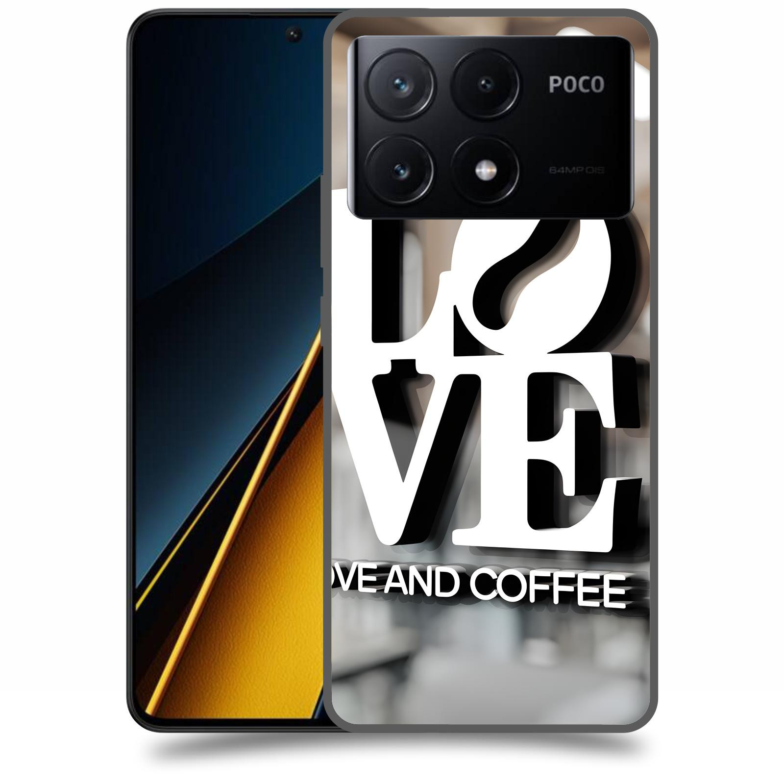 ACOVER Kryt na mobil Poco X6 Pro 5G - Love  & Coffee