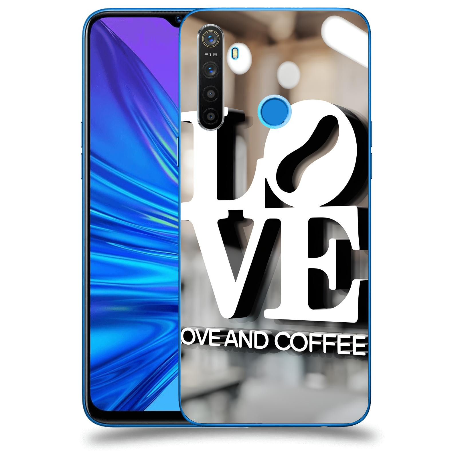 ACOVER Kryt na mobil Realme 5 - Love  & Coffee