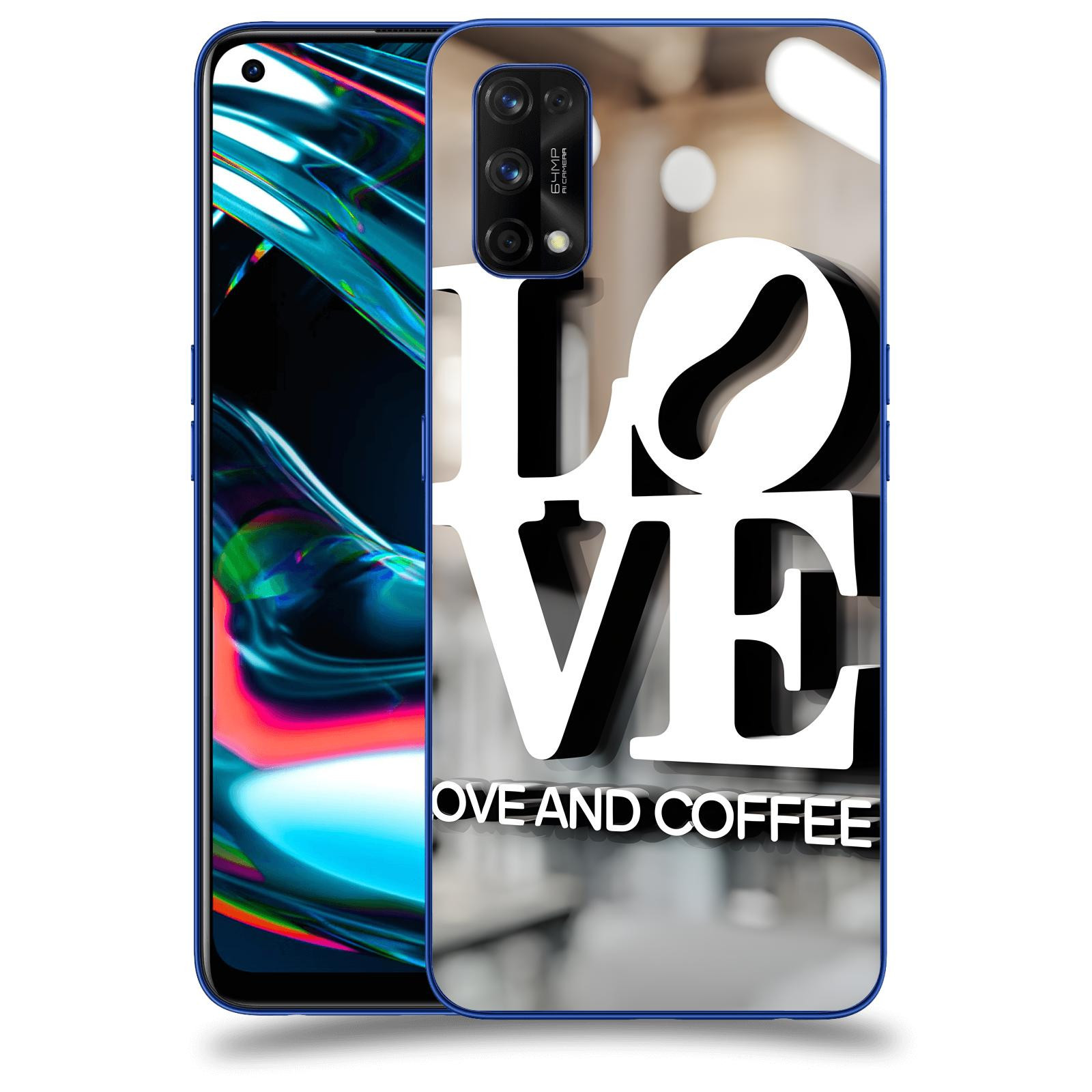 ACOVER Kryt na mobil Realme 7 Pro - Love  & Coffee