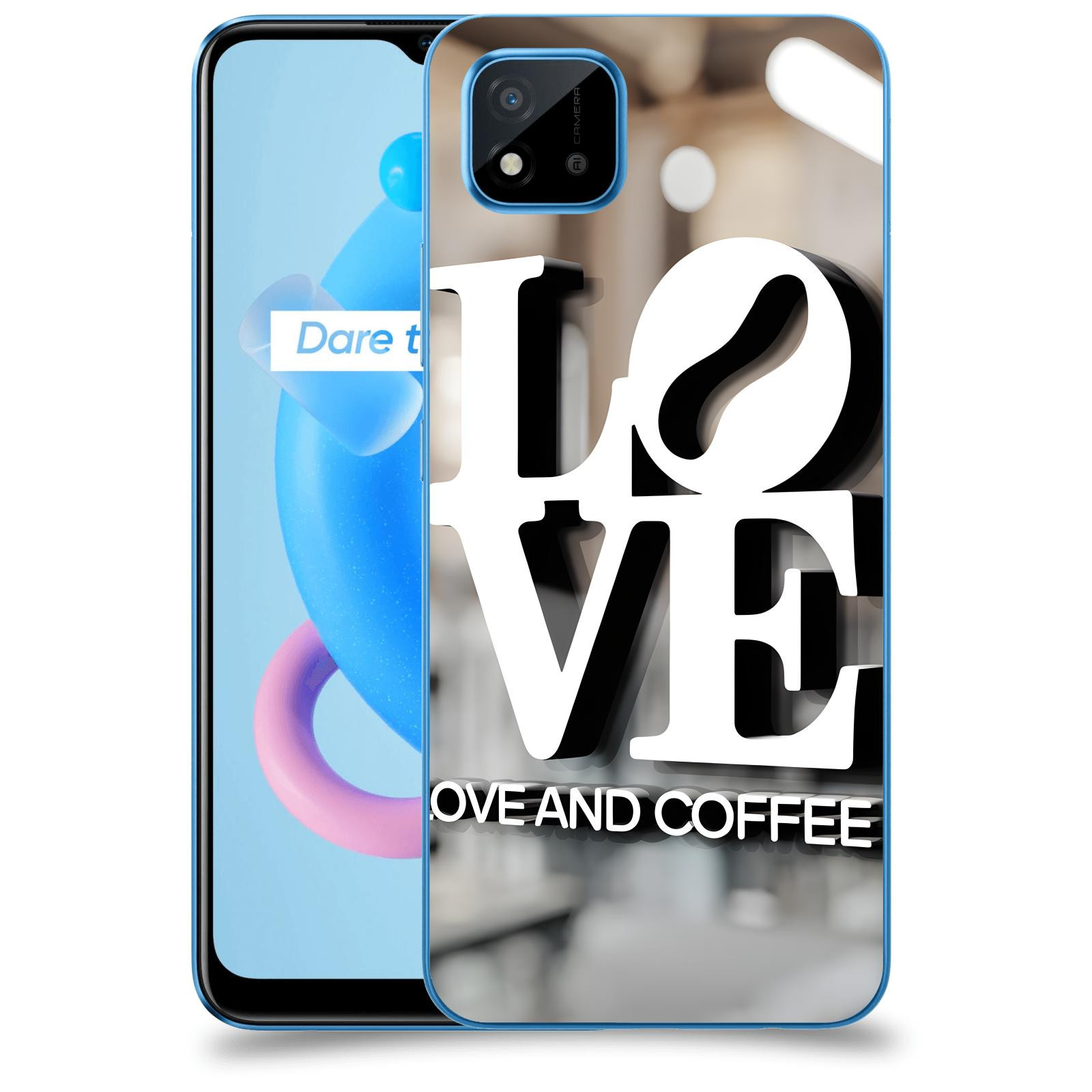 ACOVER Kryt na mobil Realme C11 (2021) - Love  & Coffee
