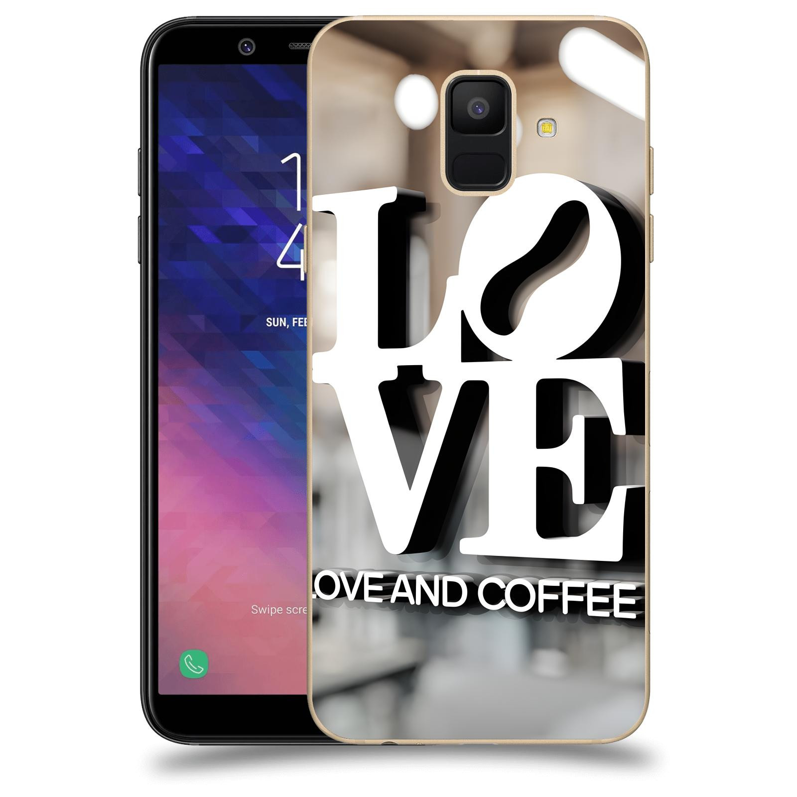 ACOVER Kryt na mobil Samsung Galaxy A6 A600F - Love  & Coffee