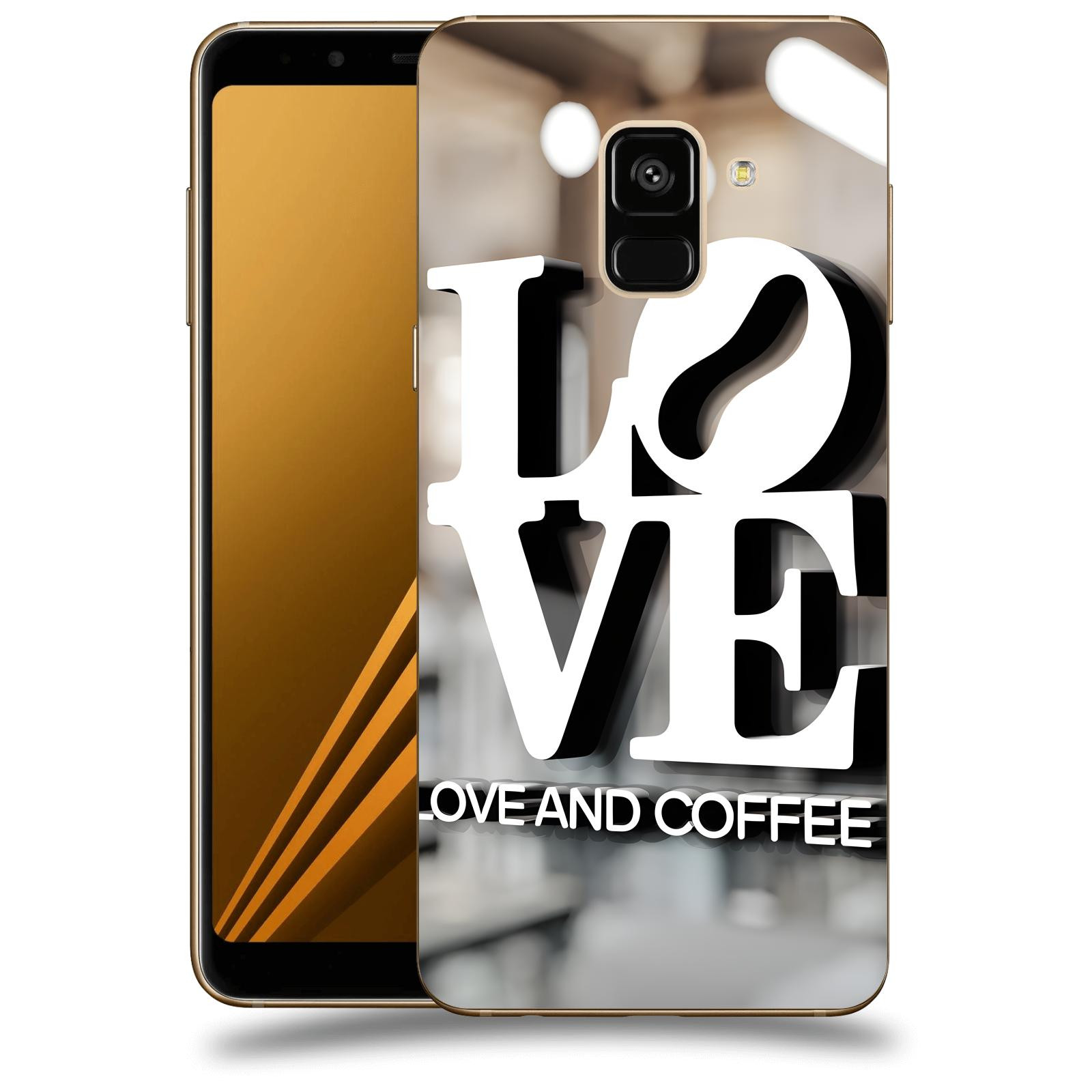 ACOVER Kryt na mobil Samsung Galaxy A8 2018 A530F - Love  & Coffee