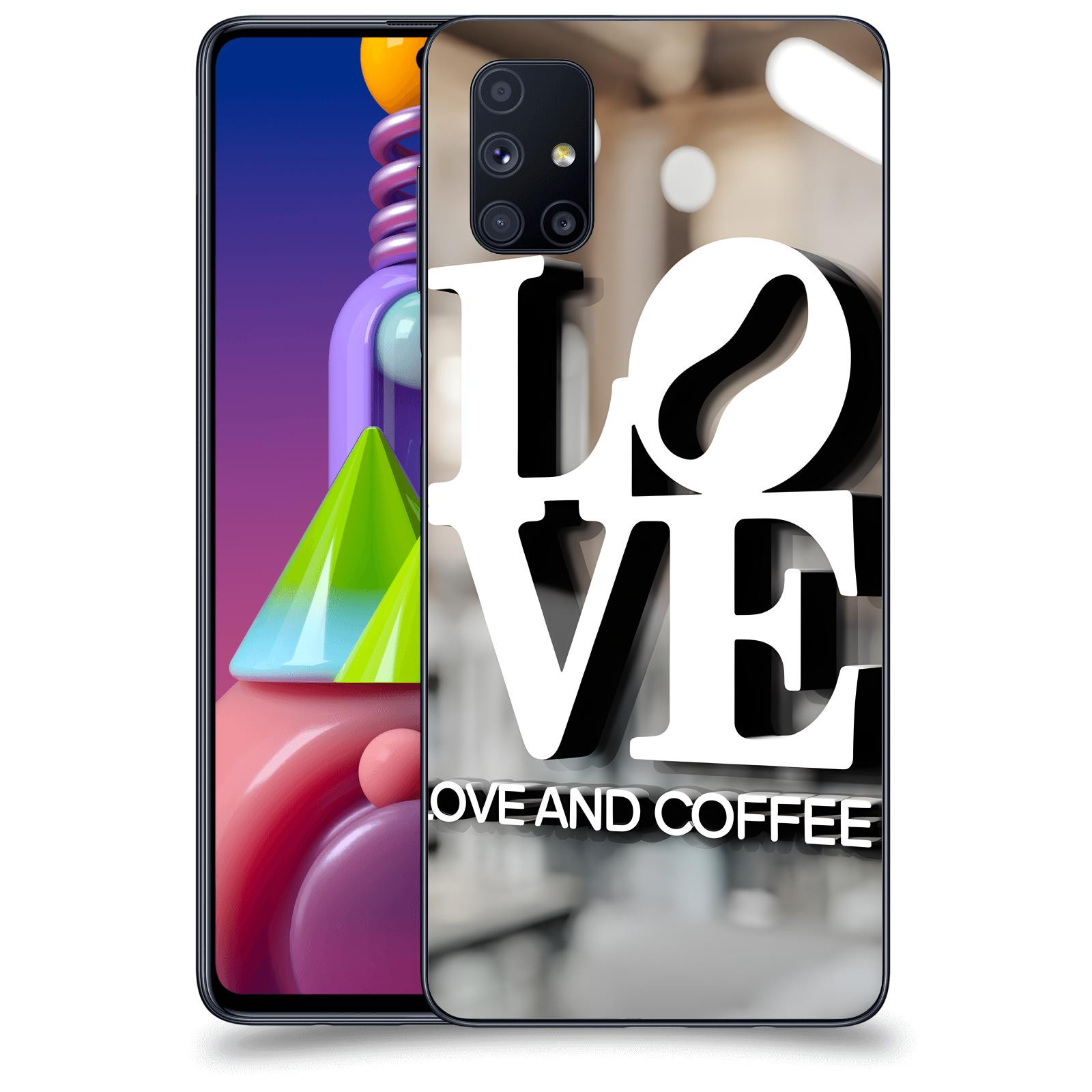 ACOVER Kryt na mobil Samsung Galaxy M51 M515F - Love  & Coffee