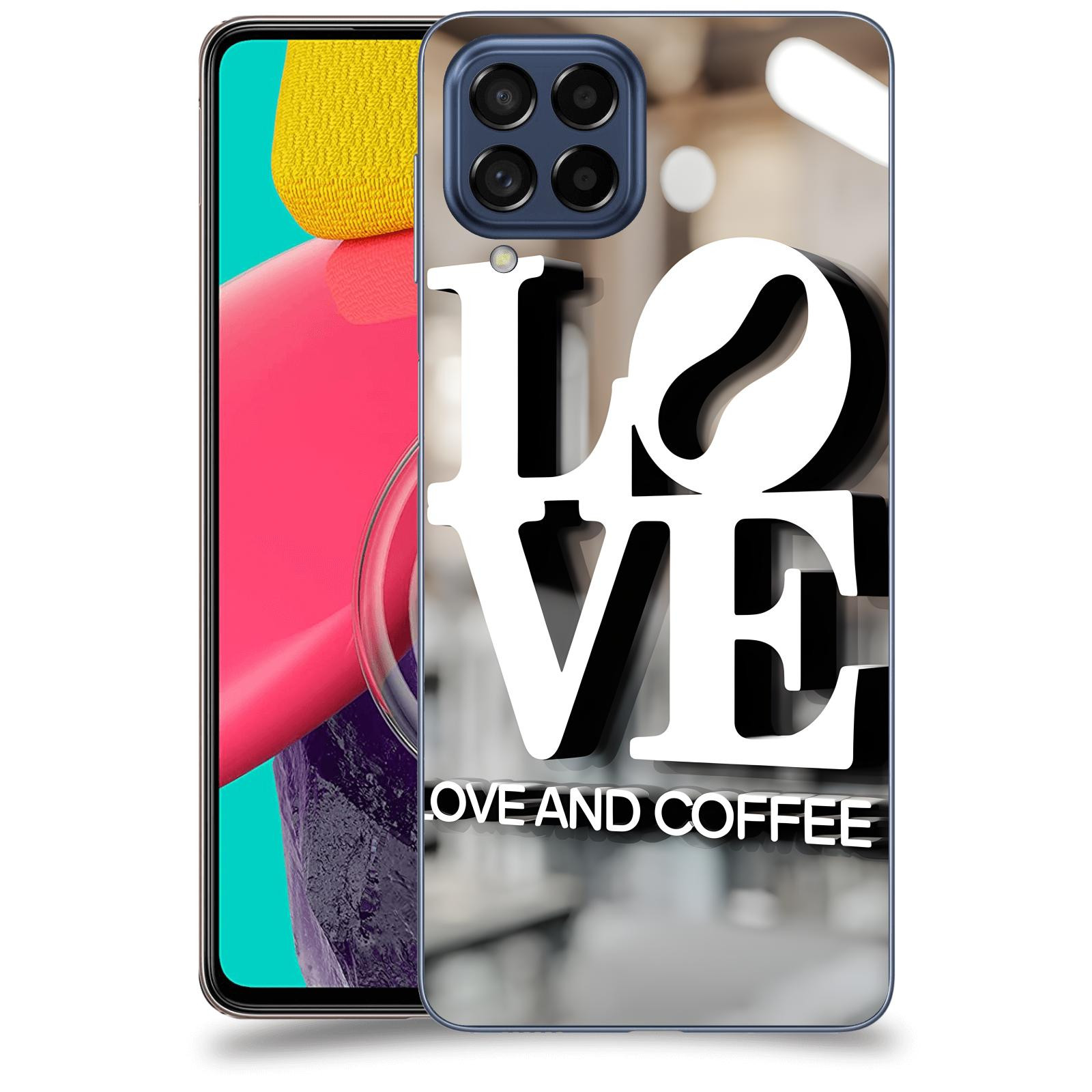 ACOVER Kryt na mobil Samsung Galaxy M53 5G - Love  & Coffee