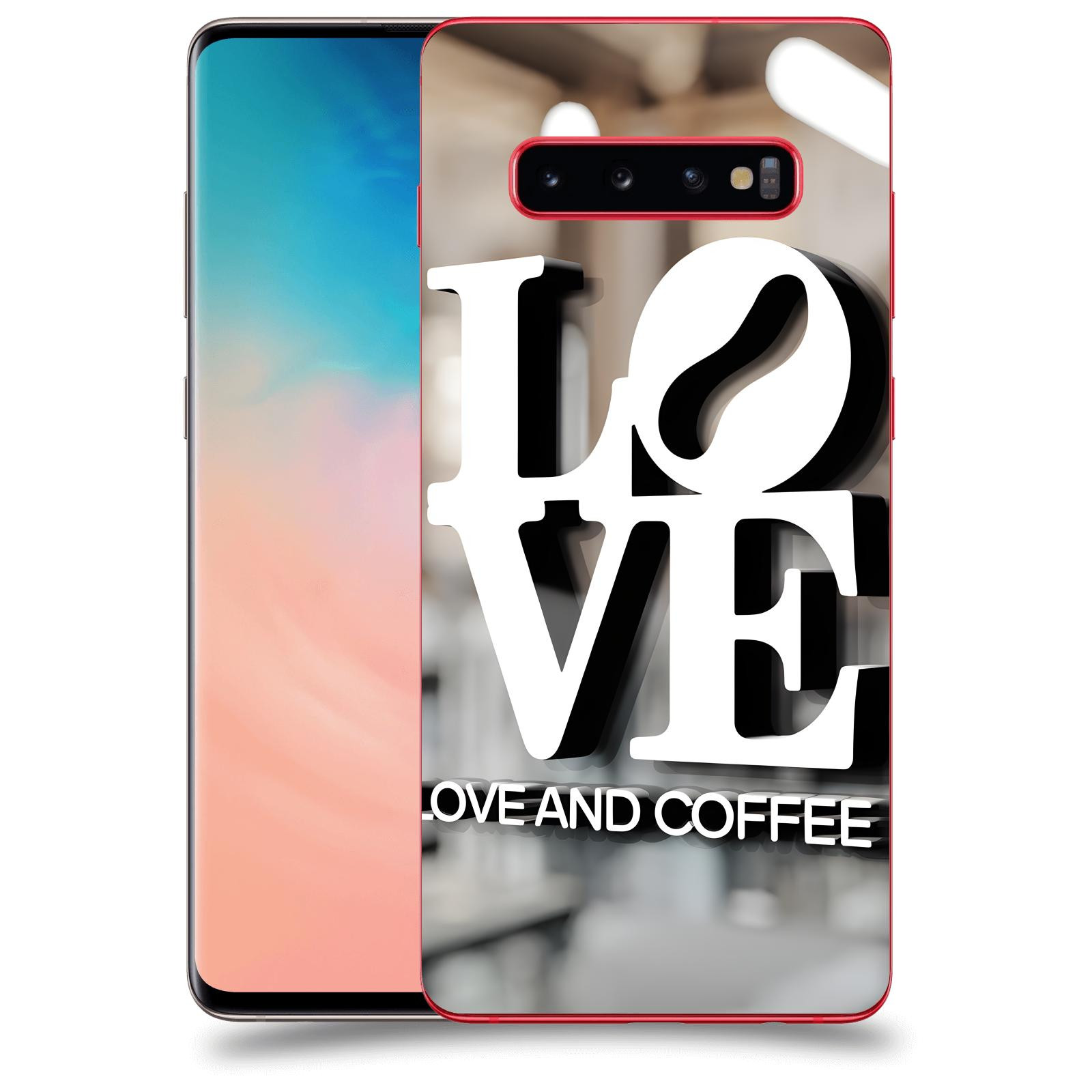 ACOVER Kryt na mobil Samsung Galaxy S10 Plus G975 - Love  & Coffee