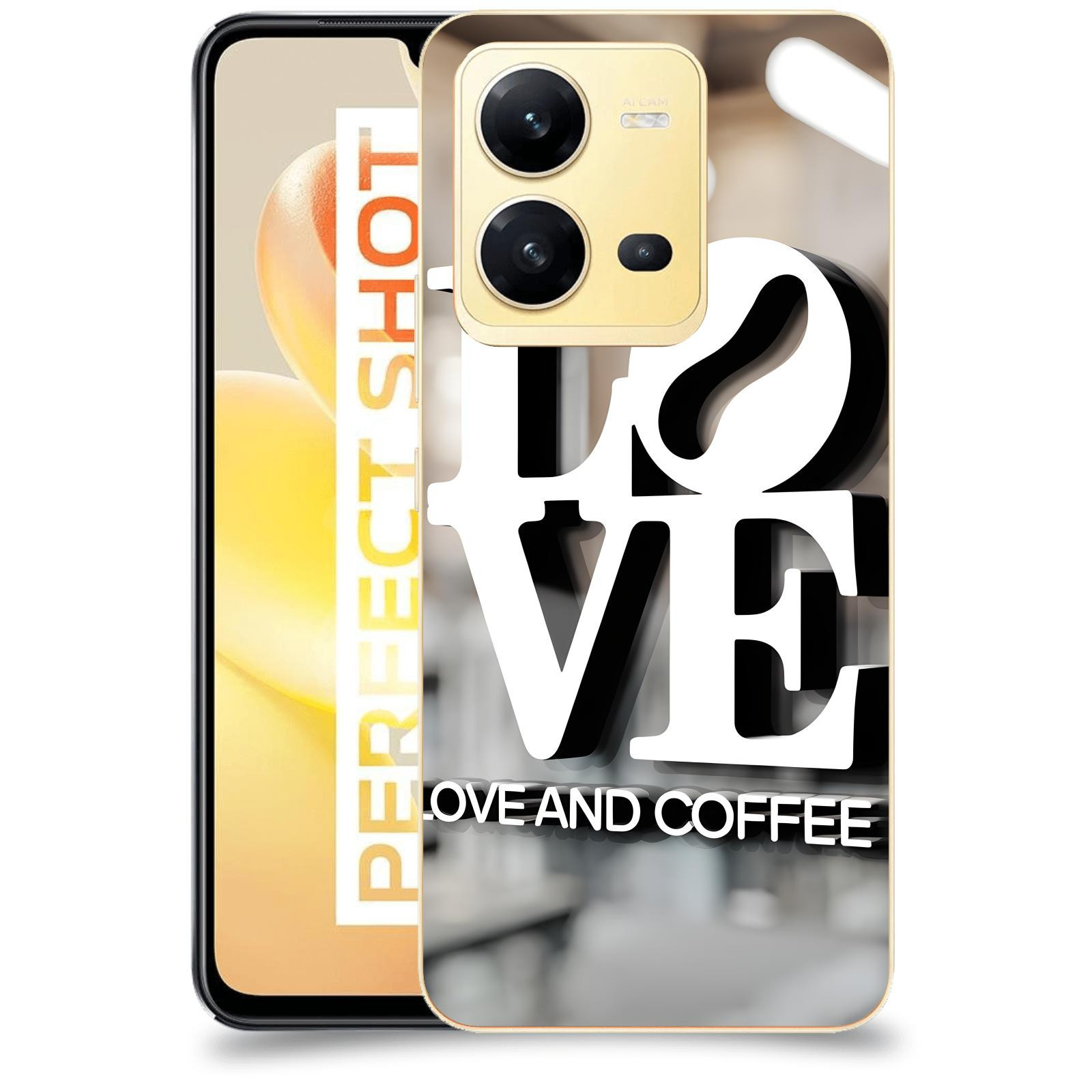 ACOVER Kryt na mobil Vivo X80 Lite - Love  & Coffee
