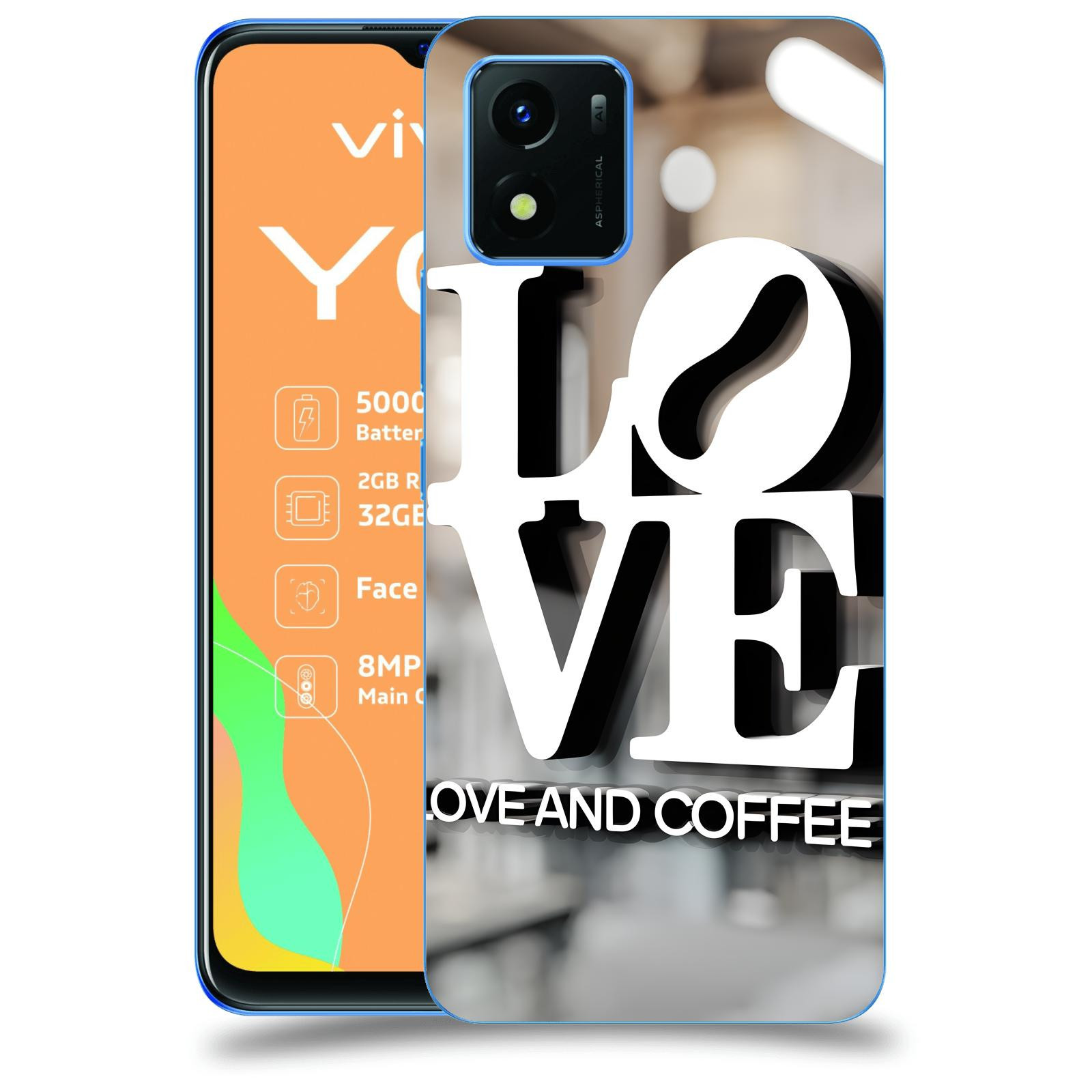 ACOVER Kryt na mobil Vivo Y01 - Love  & Coffee