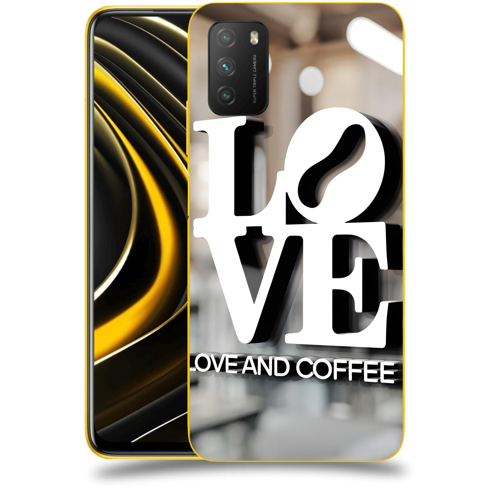 ACOVER Kryt na mobil Xiaomi Poco M3 - Love & Coffee