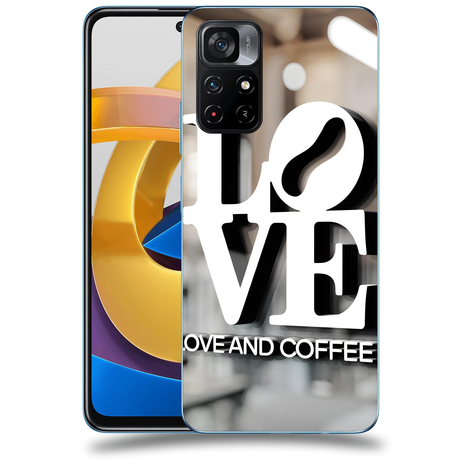ACOVER Kryt na mobil Xiaomi Poco M4 Pro - Love  & Coffee