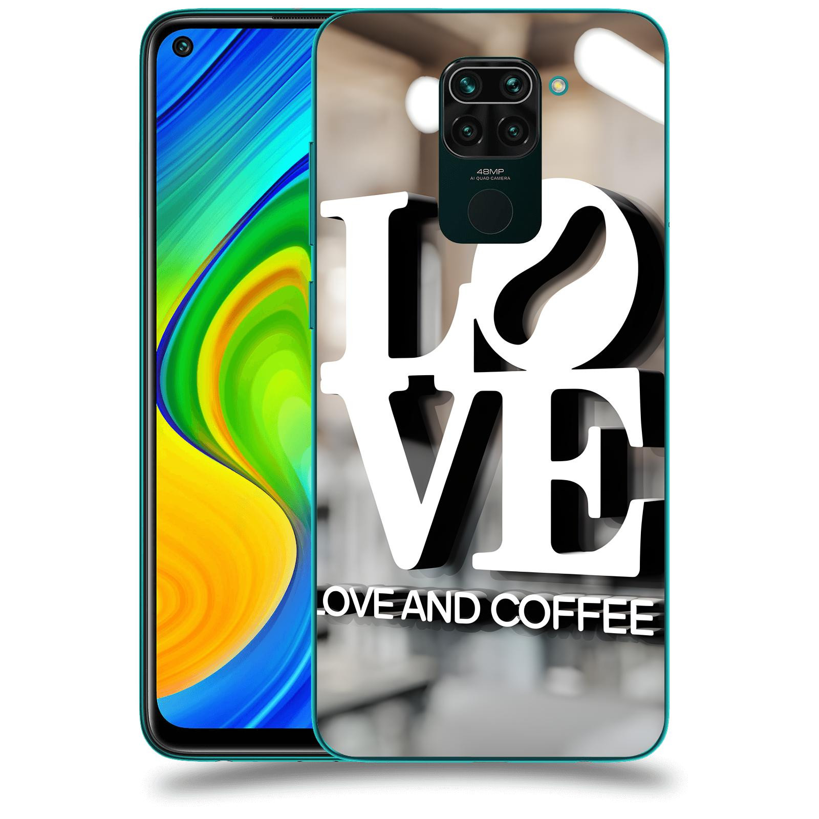ACOVER Kryt na mobil Xiaomi Redmi Note 9 - Love  & Coffee