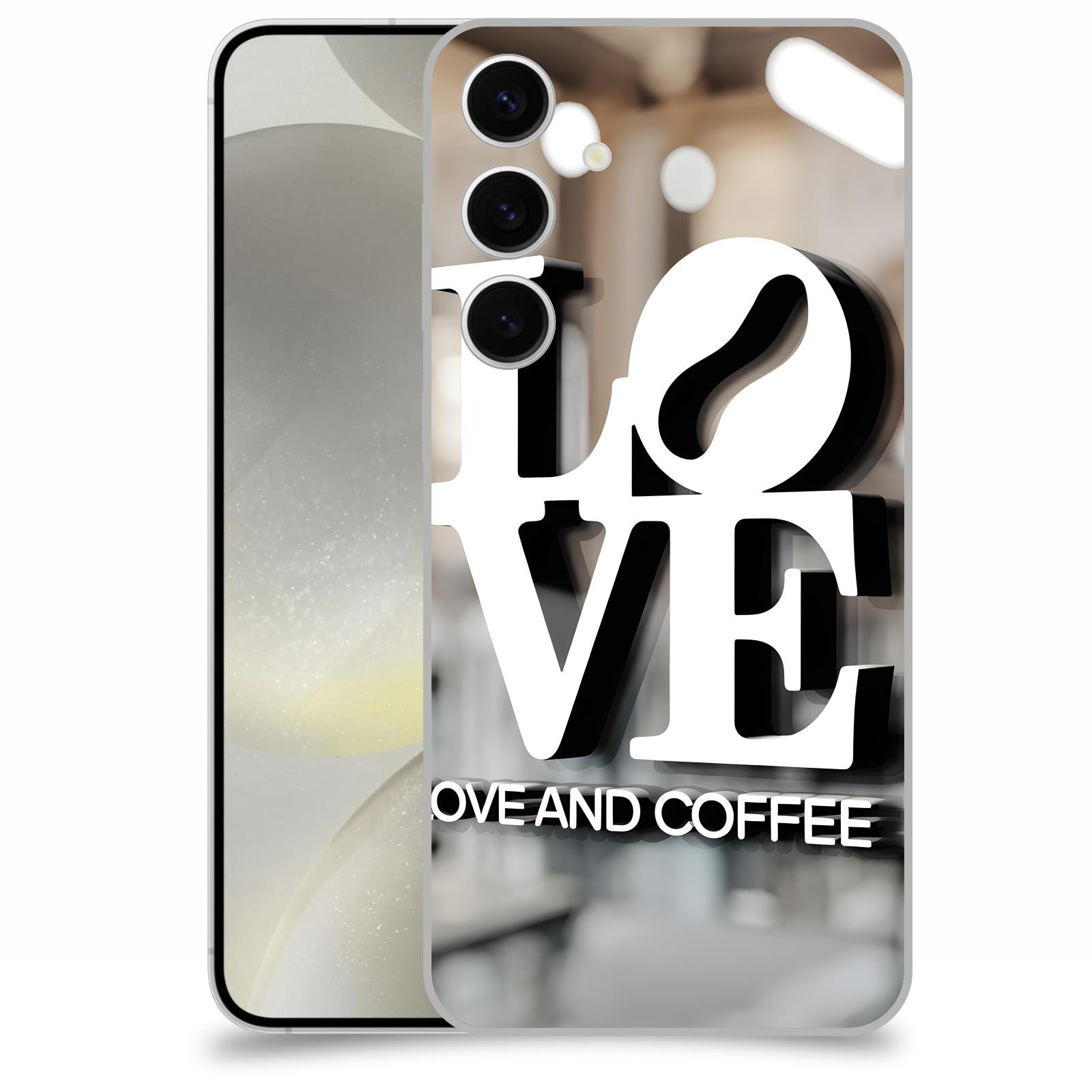 ACOVER Kryt na mobil Samsung Galaxy S24+ - Love  & Coffee
