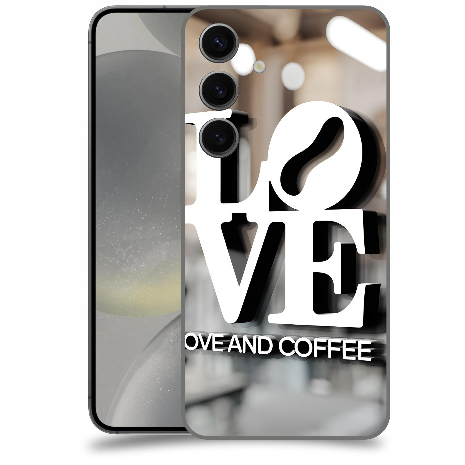 ACOVER Kryt na mobil Samsung Galaxy S24 - Love  & Coffee