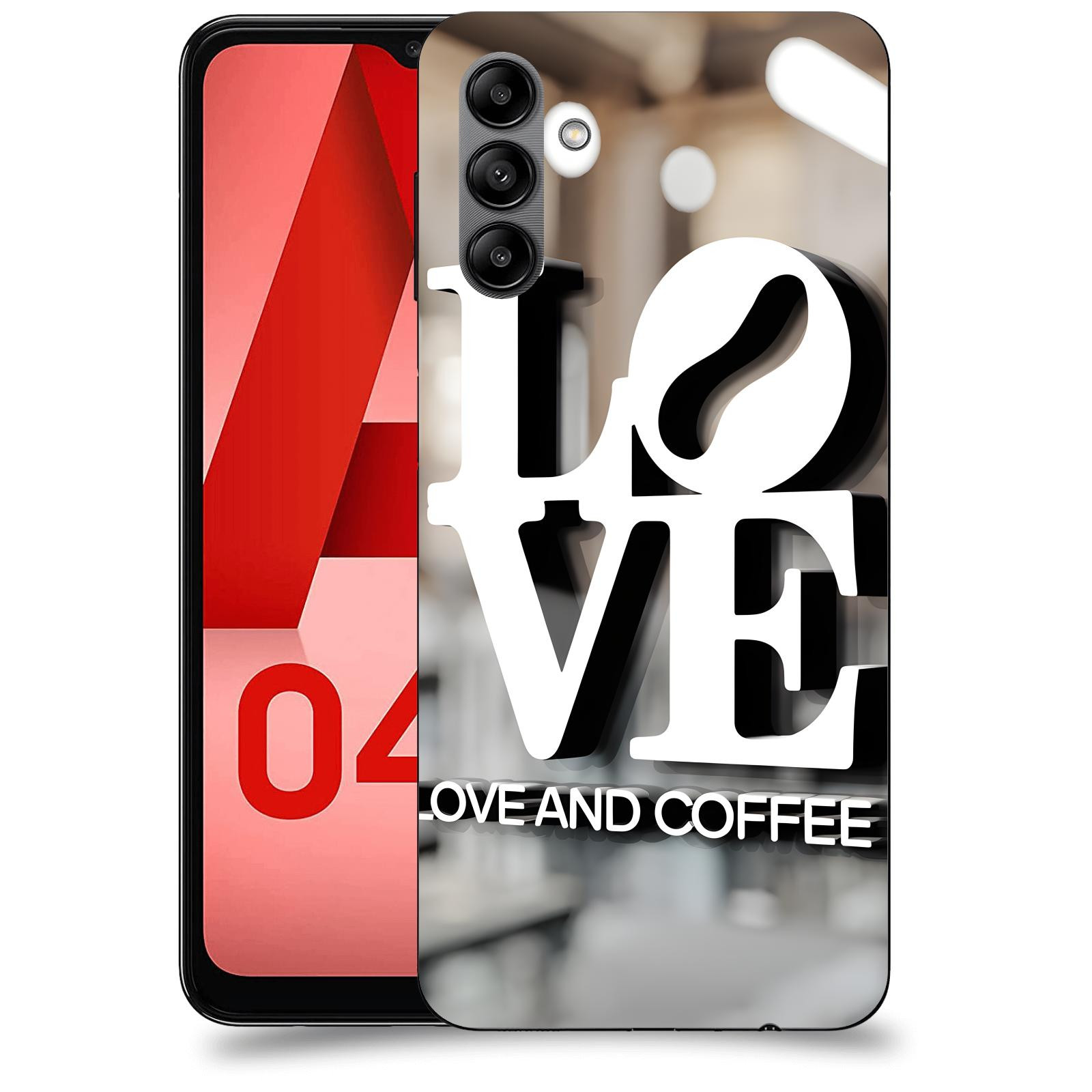 ACOVER Kryt na mobil Samsung Galaxy A04s - Love  & Coffee