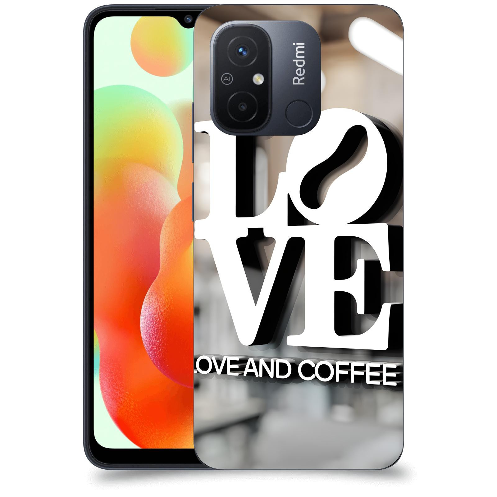ACOVER Kryt na mobil Xiaomi Redmi 12C - Love  & Coffee