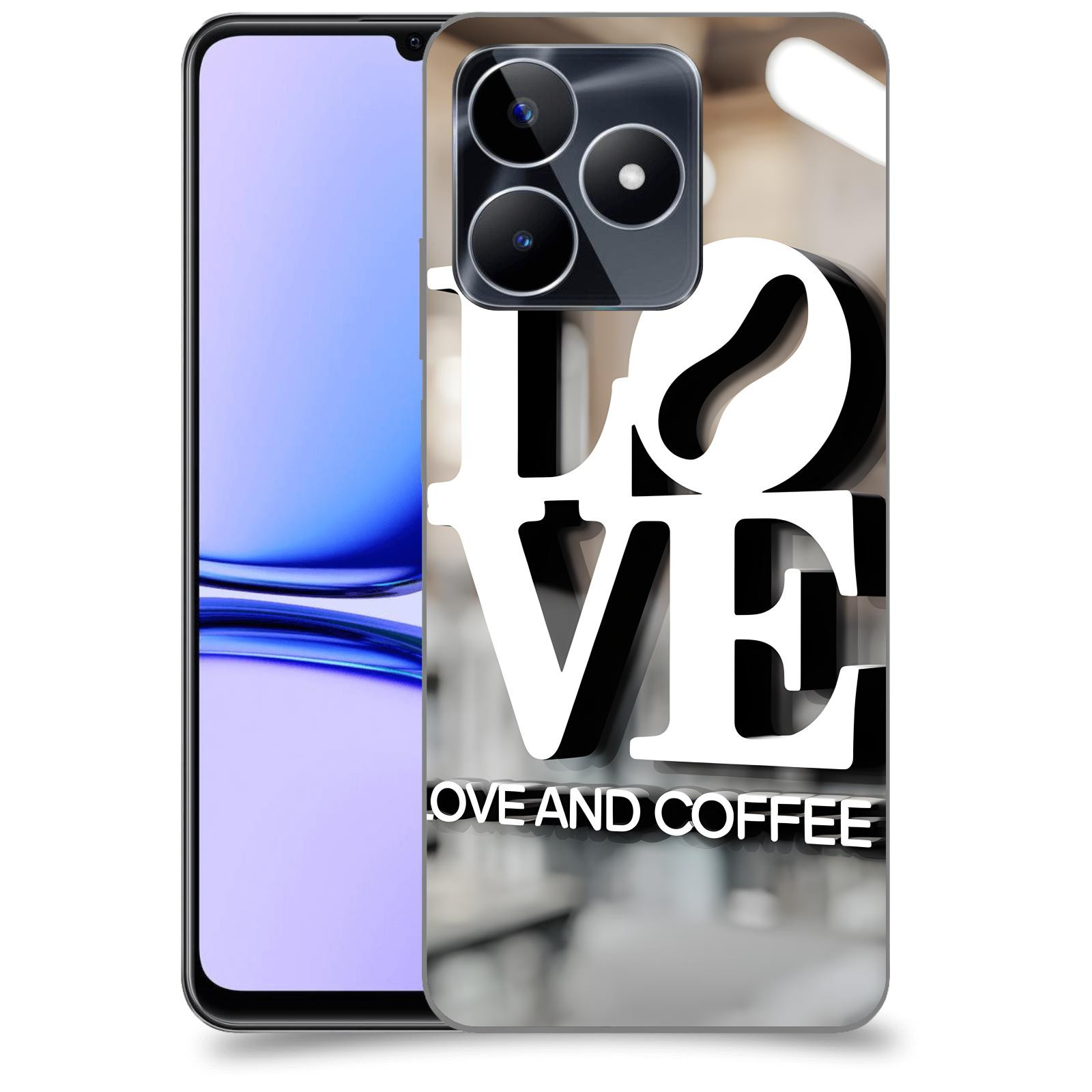ACOVER Kryt na mobil Realme C53 - Love  & Coffee