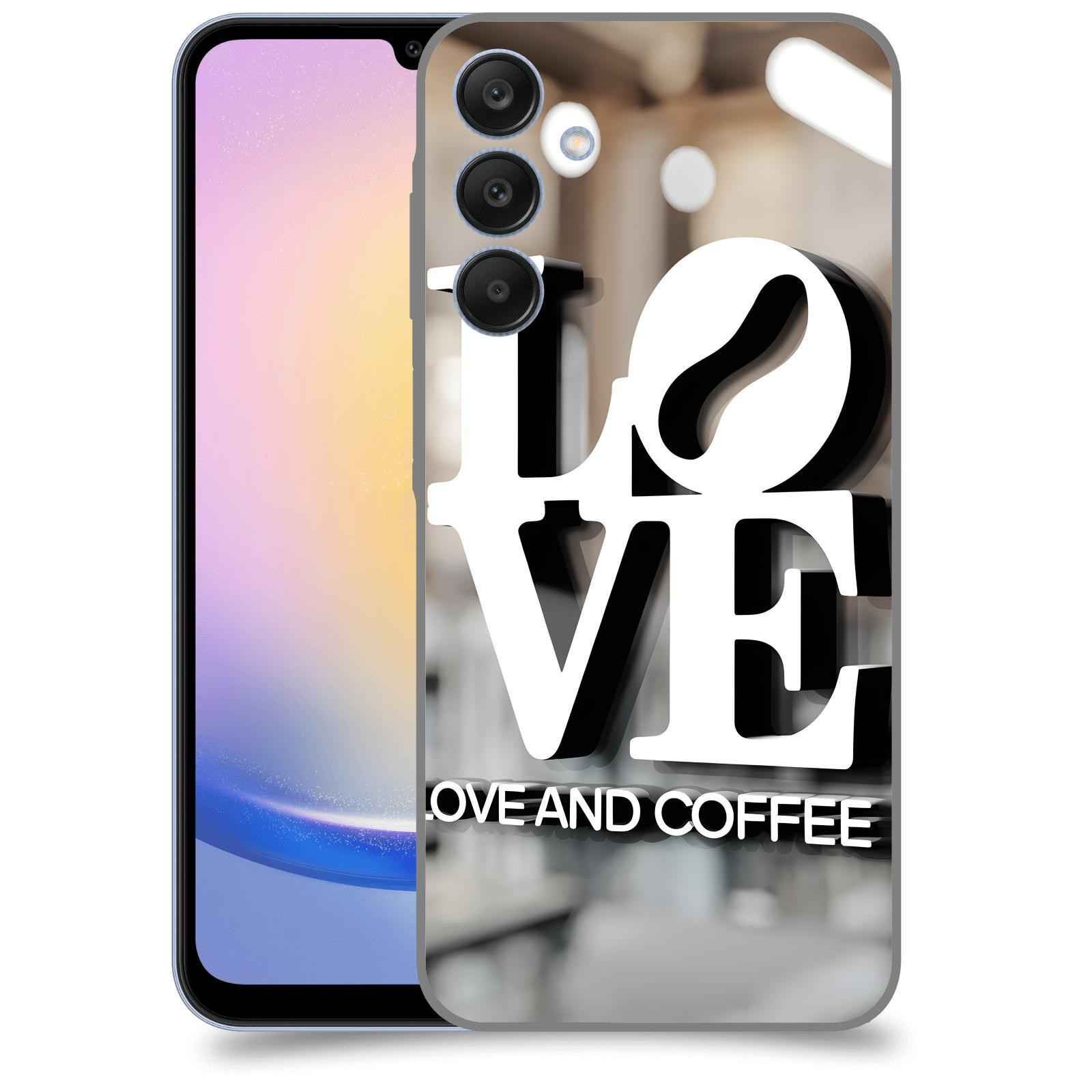 ACOVER Kryt na mobil Samsung Galaxy A25 5G - Love  & Coffee
