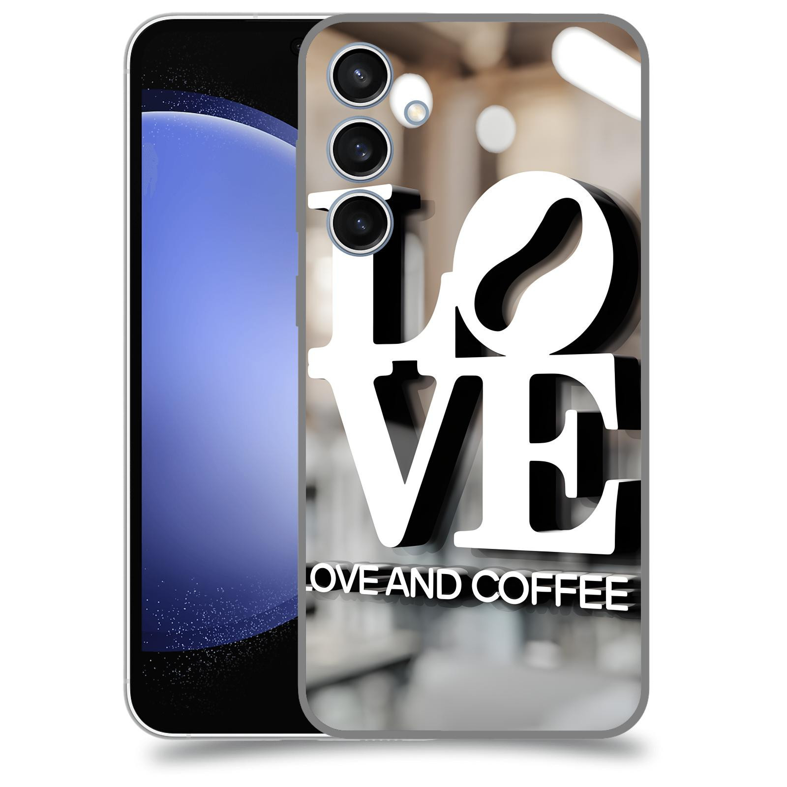 ACOVER Kryt na mobil Samsung Galaxy S23 FE - Love  & Coffee