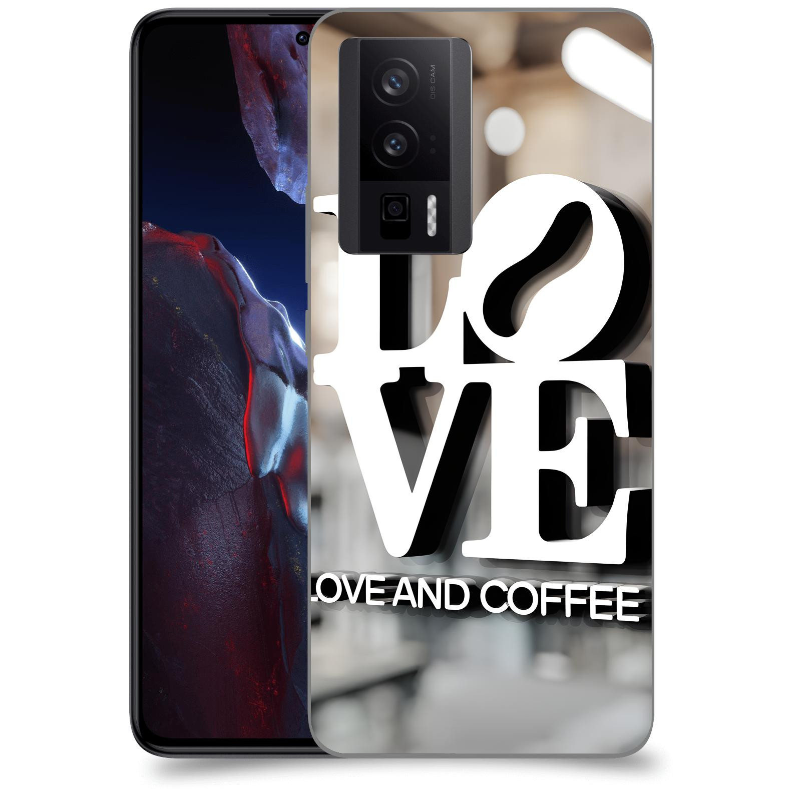 ACOVER Kryt na mobil Xiaomi Poco F5 Pro 5G - Love  & Coffee