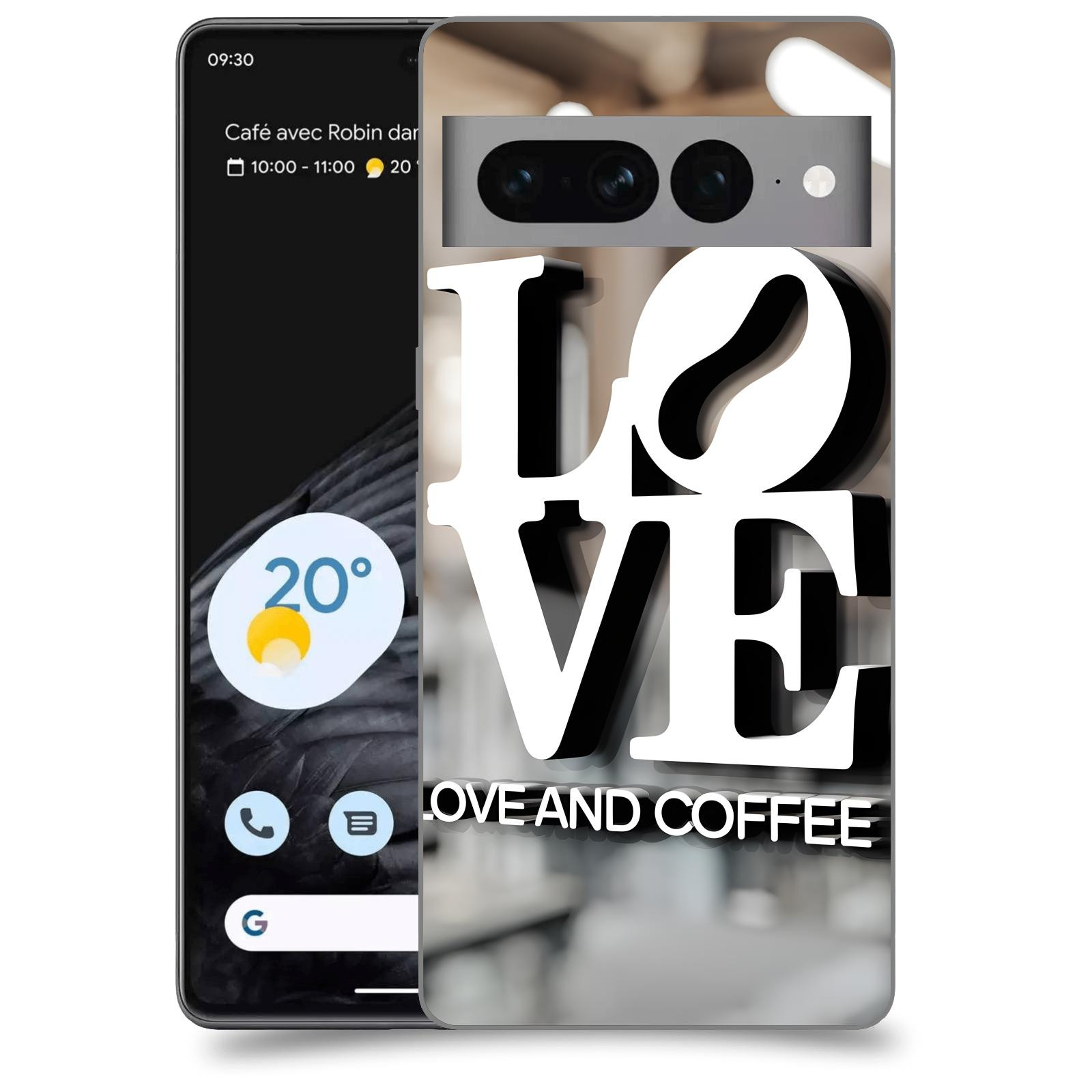 ACOVER Kryt na mobil Google pixel 7 pro - Love  & Coffee