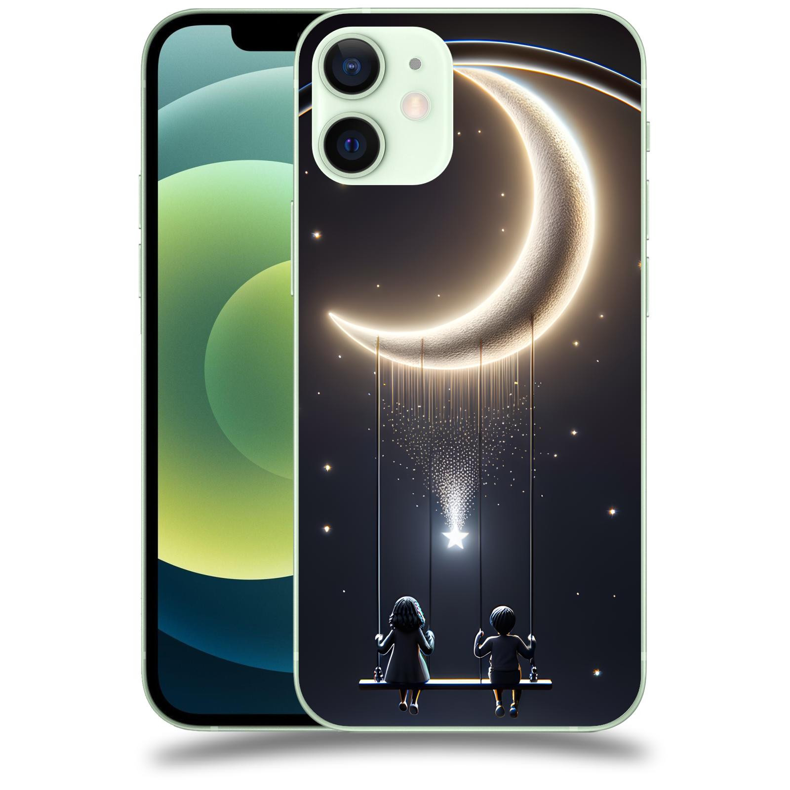 ACOVER Kryt na mobil Apple iPhone 12 mini - Love on the Moon 2