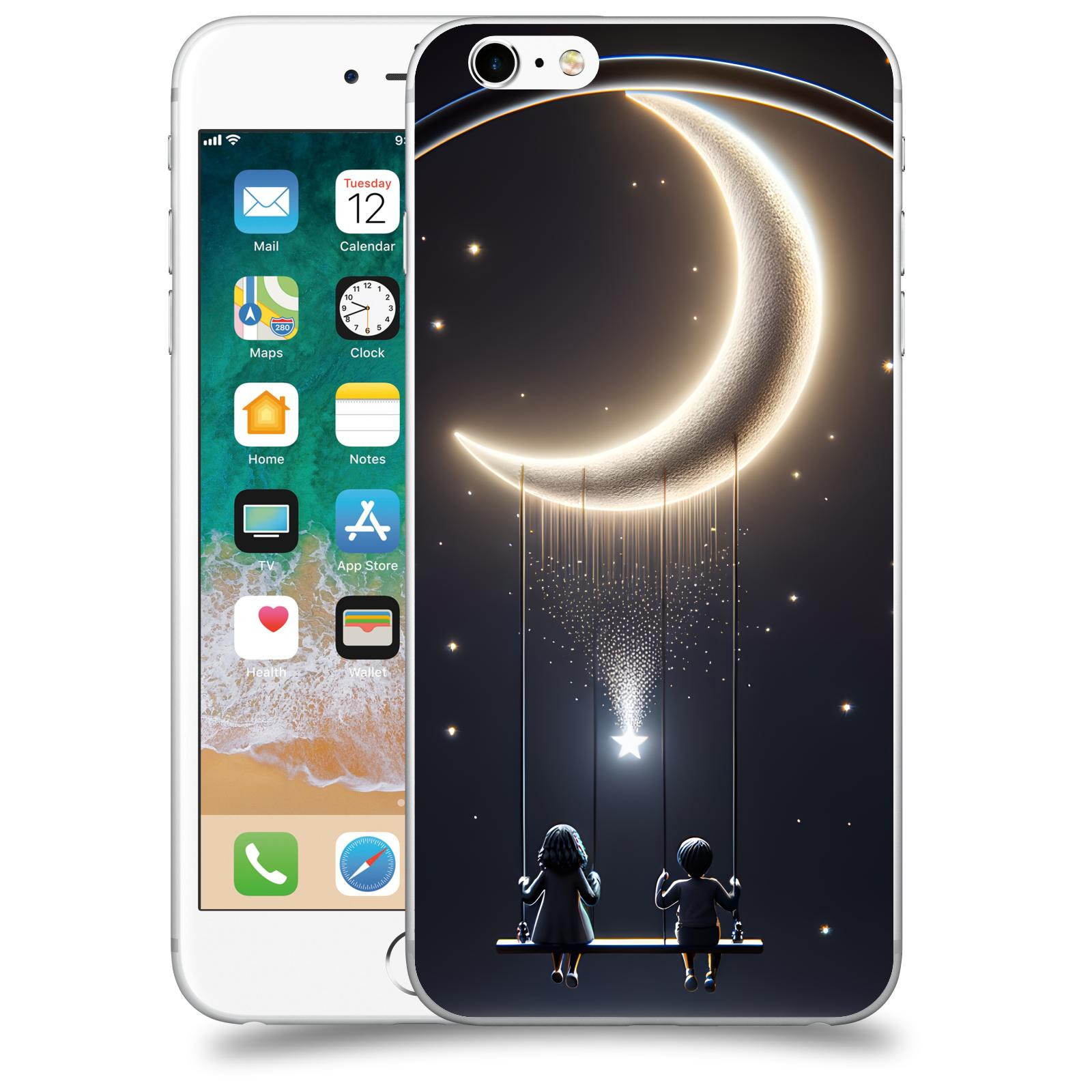 ACOVER Kryt na mobil Apple iPhone 6 Plus/6S Plus - Love on the Moon 2