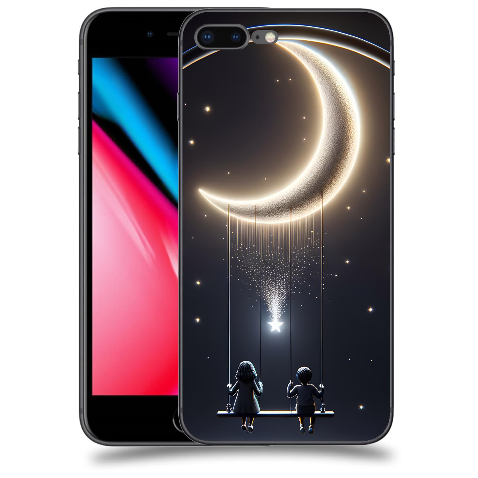 ACOVER Kryt na mobil Apple iPhone 8 Plus - Love on the Moon 2