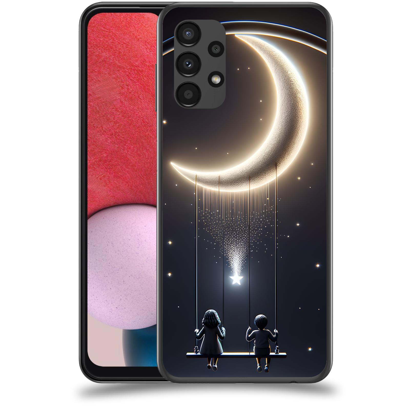 ACOVER Kryt na mobil Samsung Galaxy A13 4G A135 - Love on the Moon 2