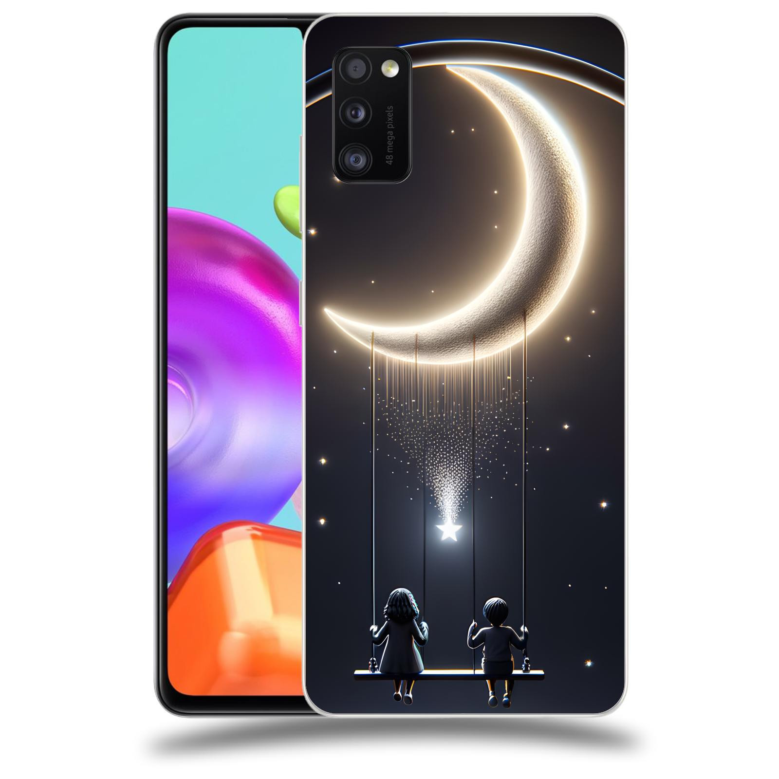 ACOVER Kryt na mobil Samsung Galaxy A41 A415F - Love on the Moon 2