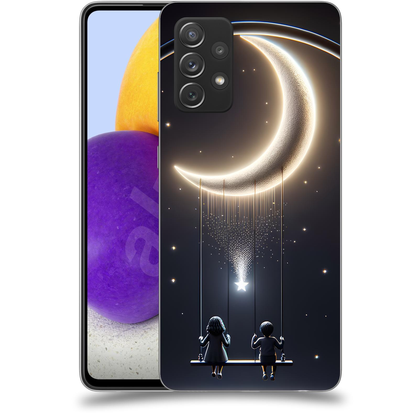 ACOVER Kryt na mobil Samsung Galaxy A72 A725F - Love on the Moon 2