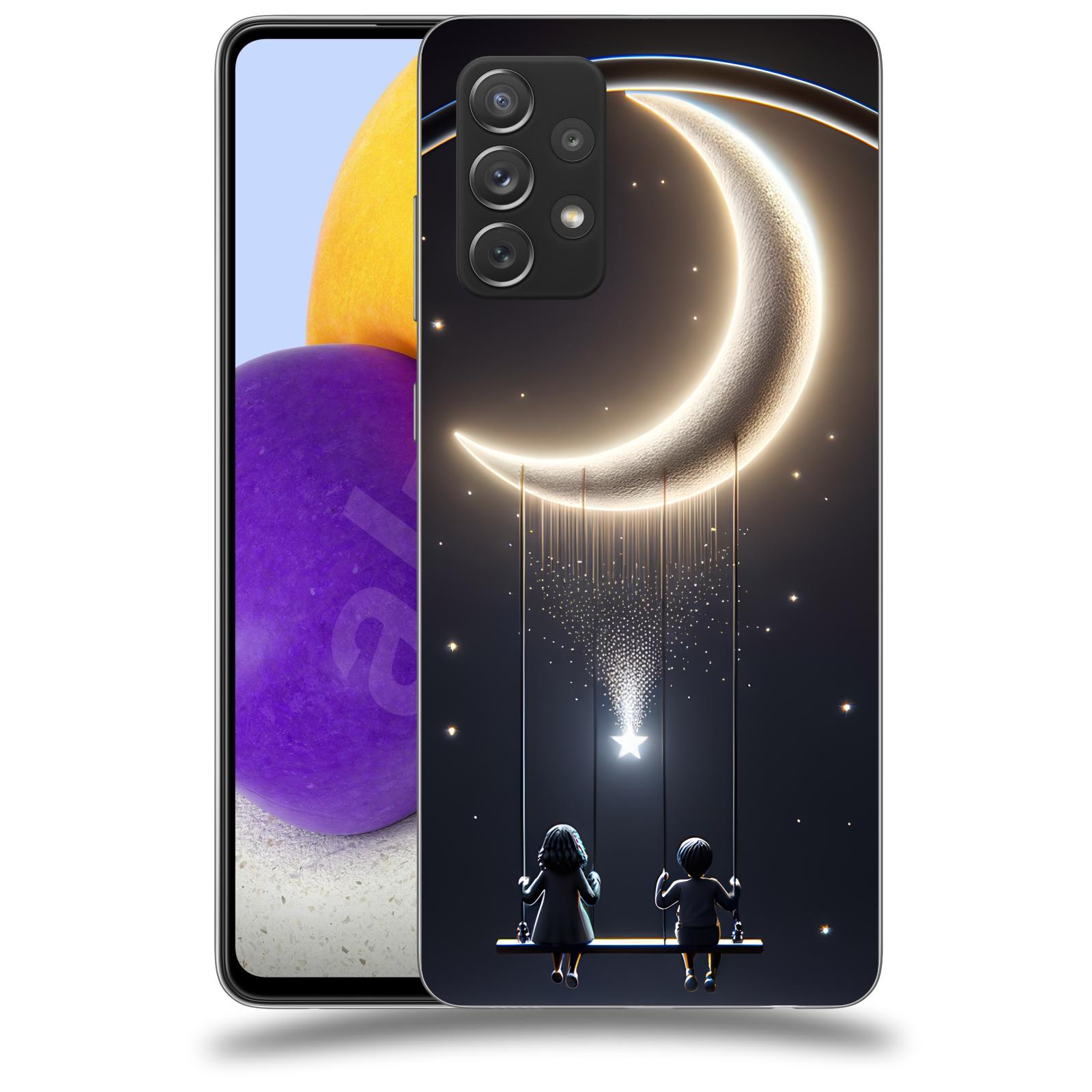 ACOVER Kryt na mobil Samsung Galaxy A73 5G - Love on the Moon 2