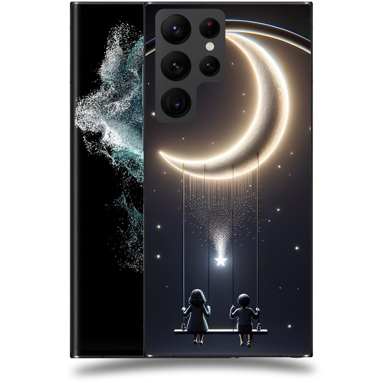 ACOVER Kryt na mobil Samsung Galaxy S22 Ultra 5G - Love on the Moon 2