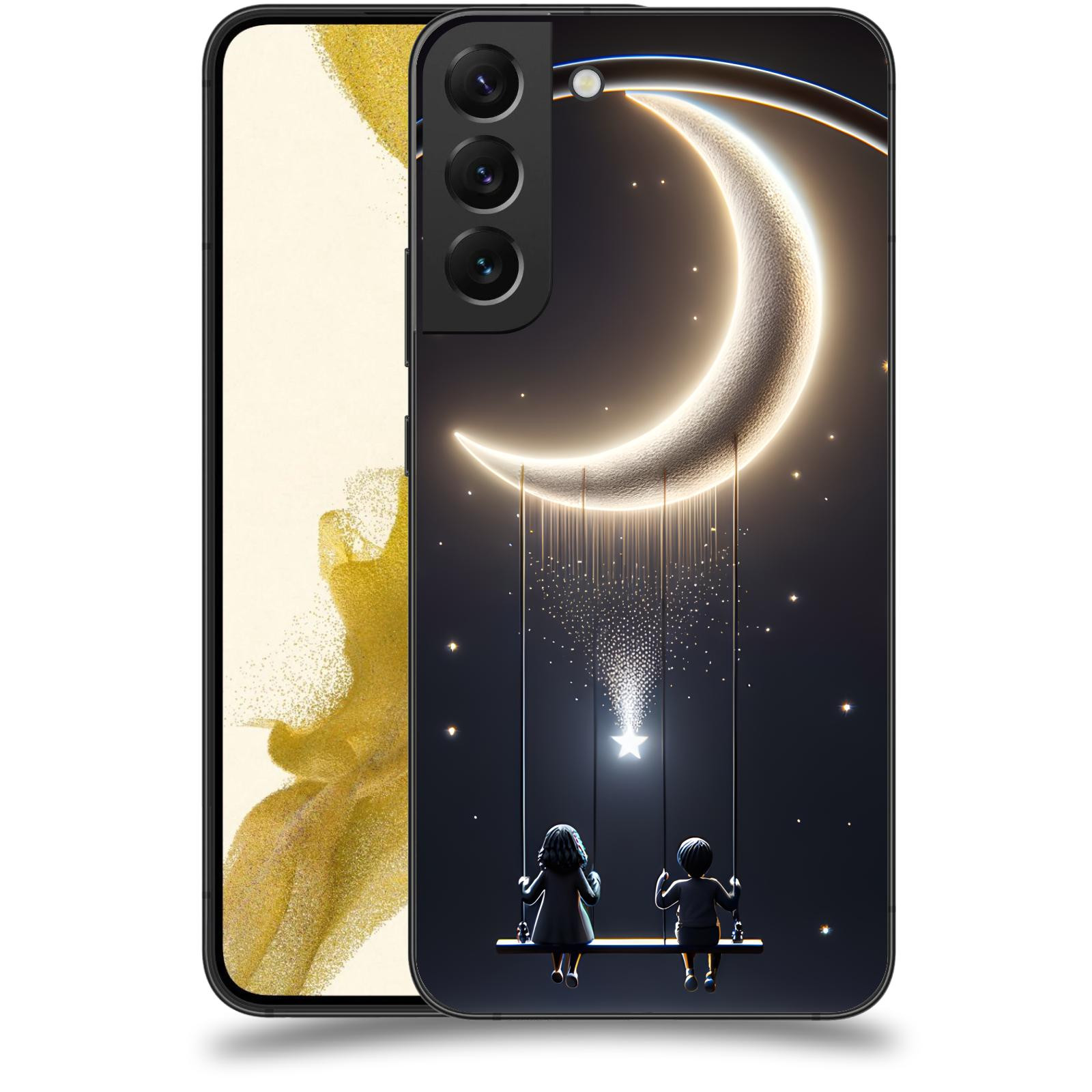 ACOVER Kryt na mobil Samsung Galaxy S22+ 5G - Love on the Moon 2