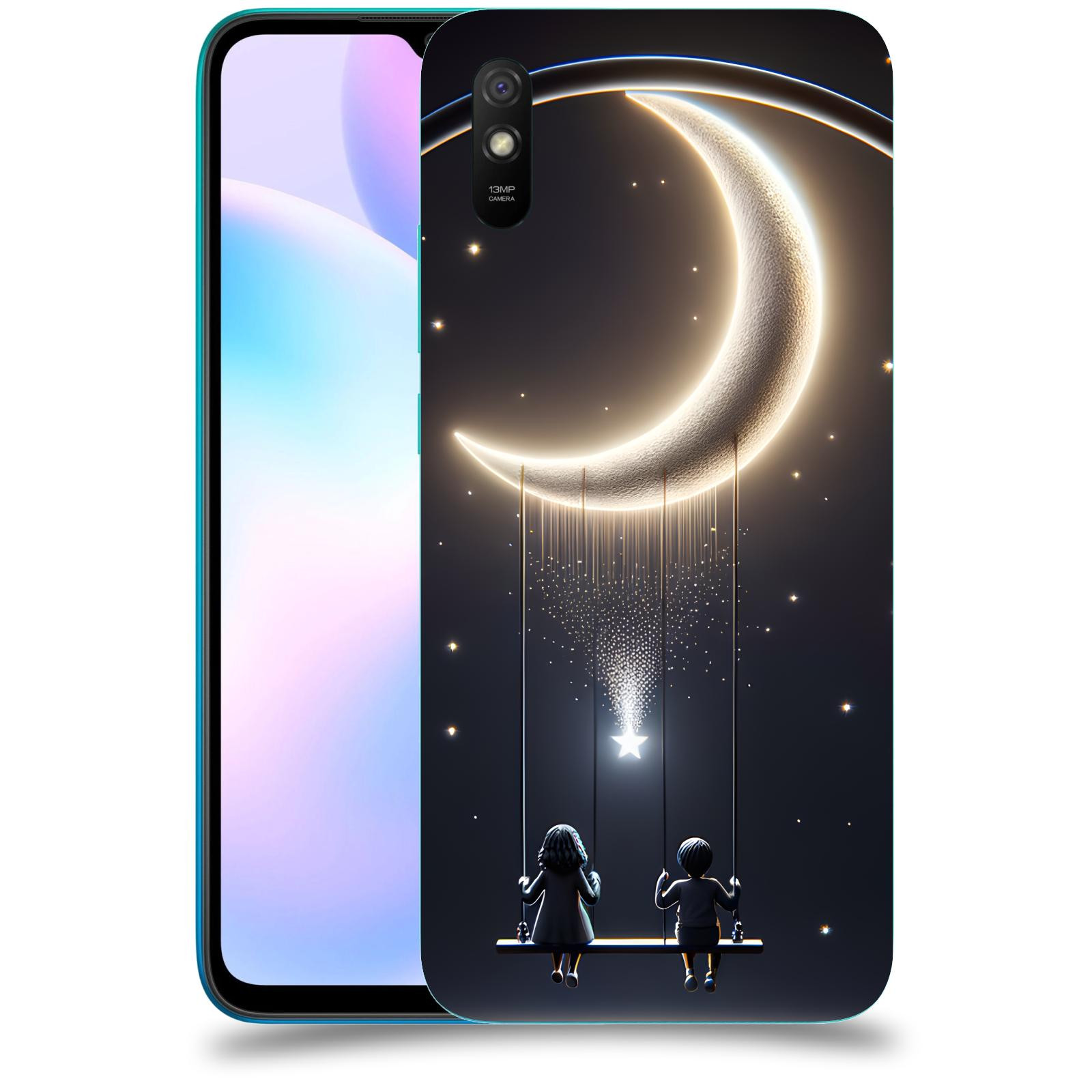 ACOVER Kryt na mobil Xiaomi Redmi 9AT - Love on the Moon 2