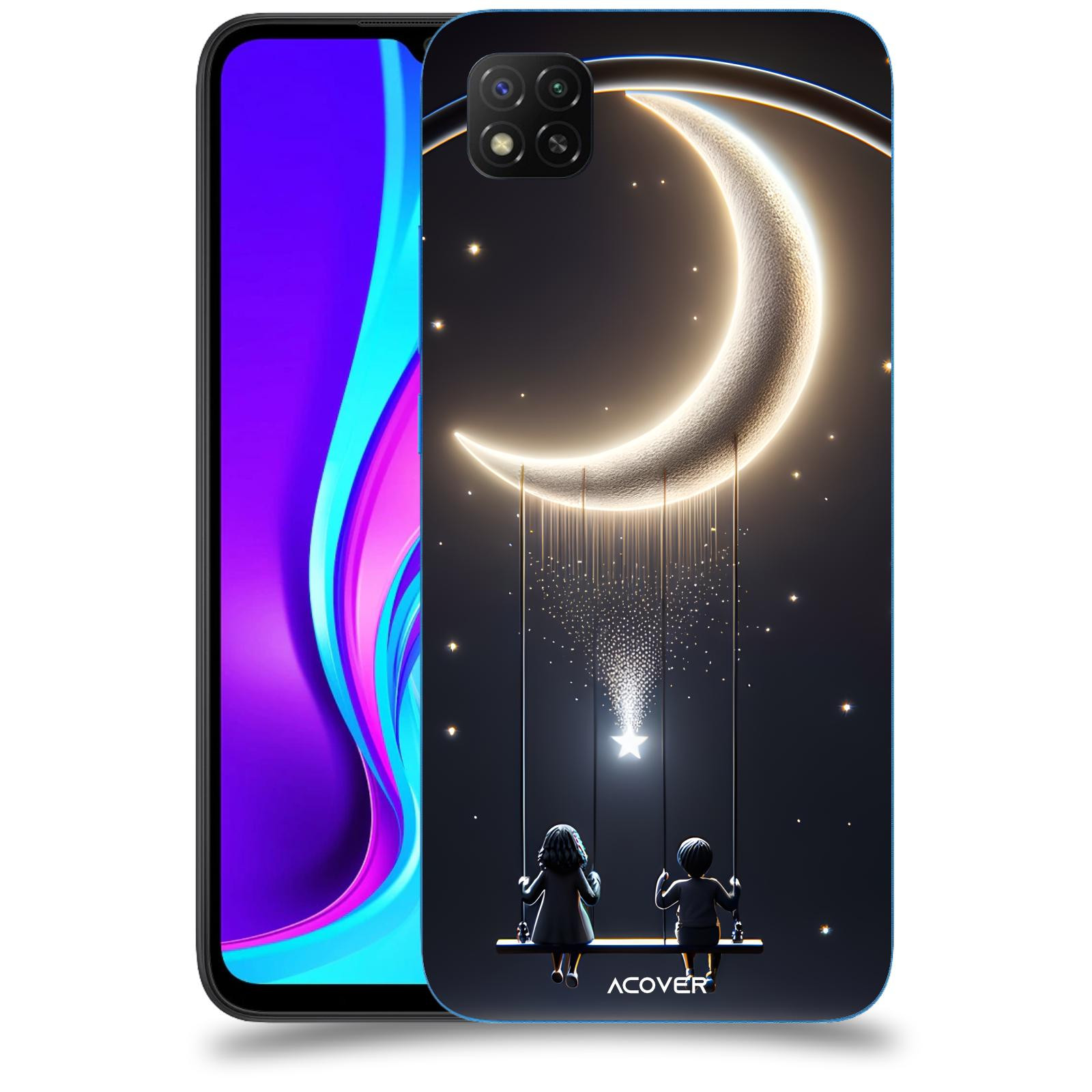 ACOVER Kryt na mobil Xiaomi Redmi 9C - Love on the Moon 2