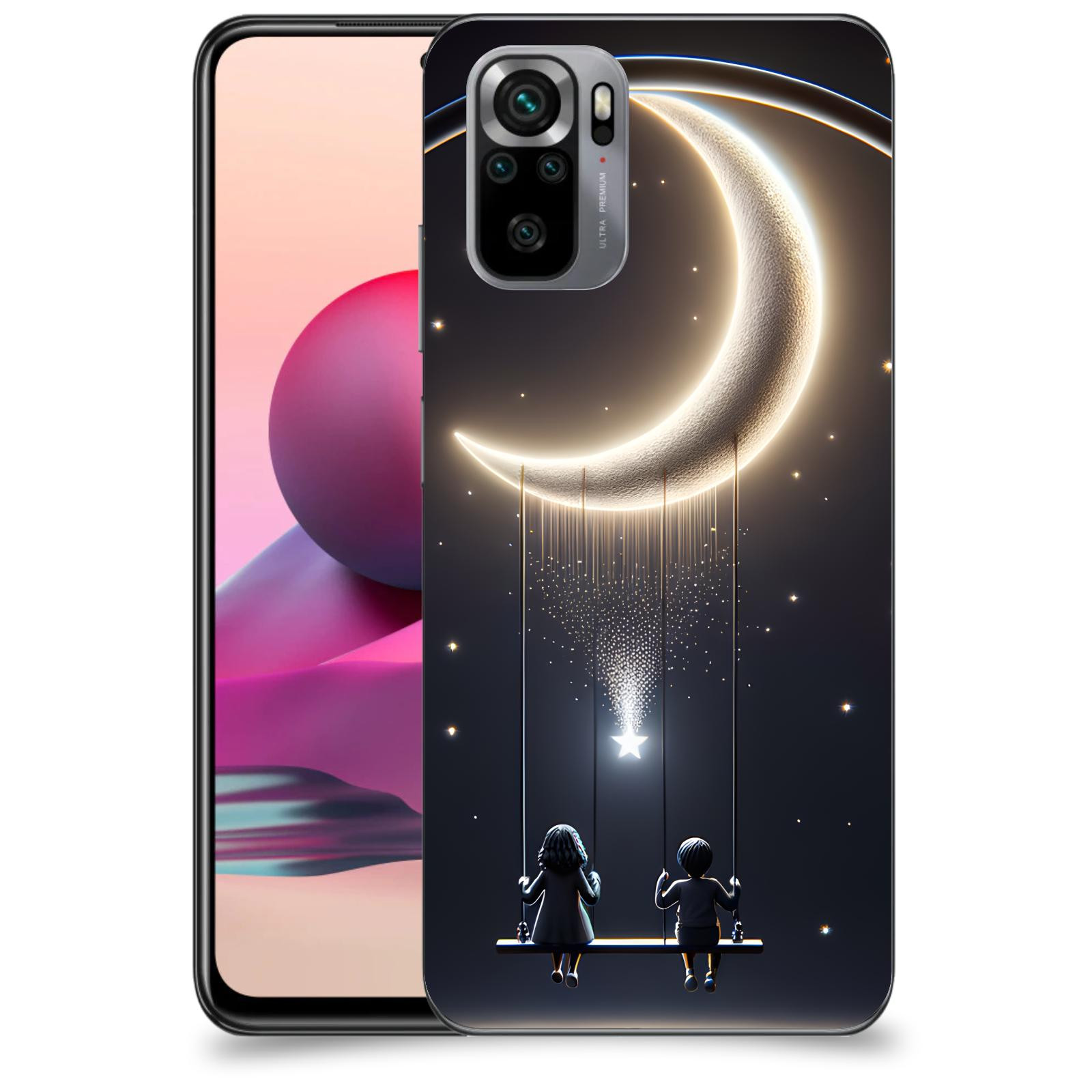 ACOVER Kryt na mobil Xiaomi Redmi Note 10S - Love on the Moon 2