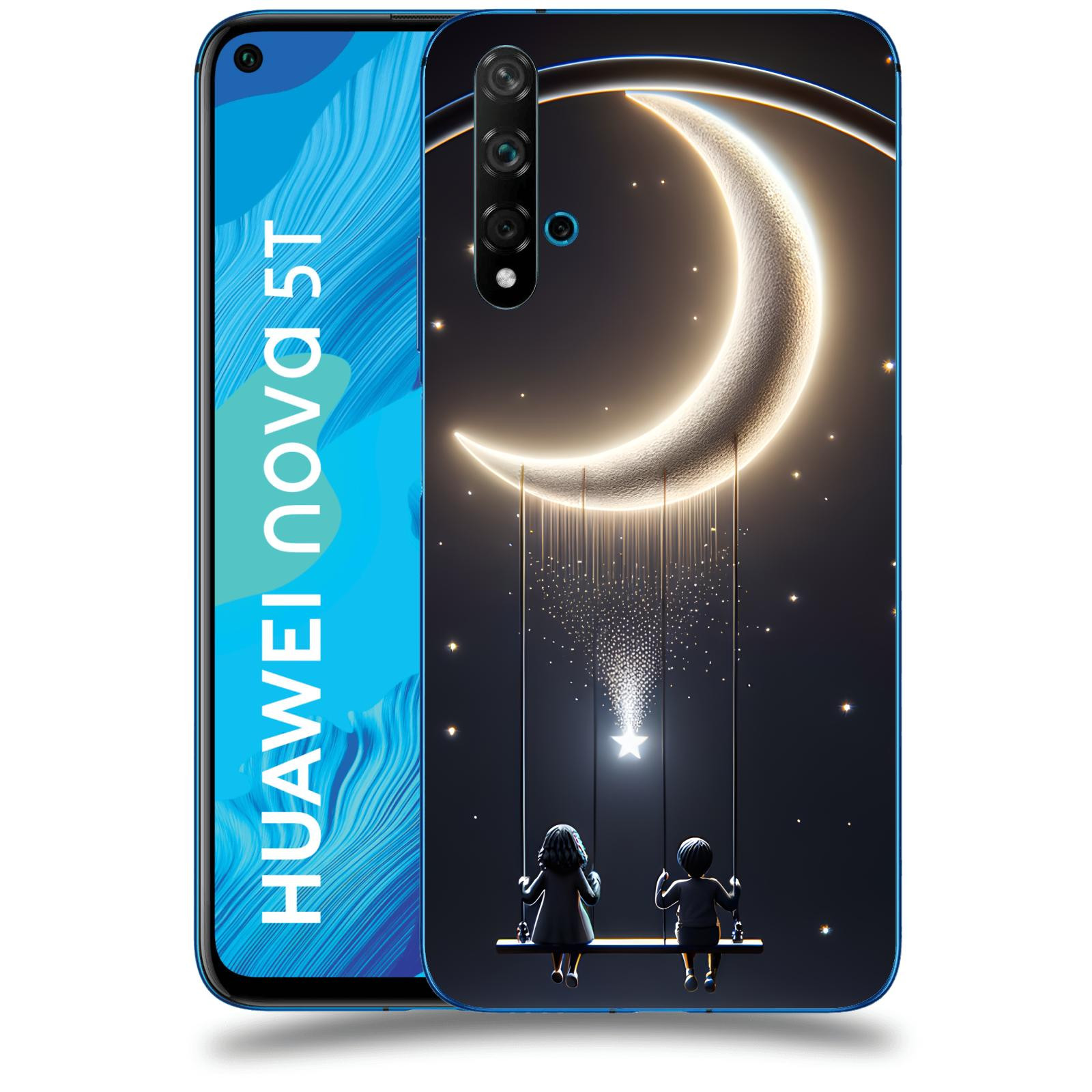 ACOVER Kryt na mobil Huawei Nova 5T - Love on the Moon 2