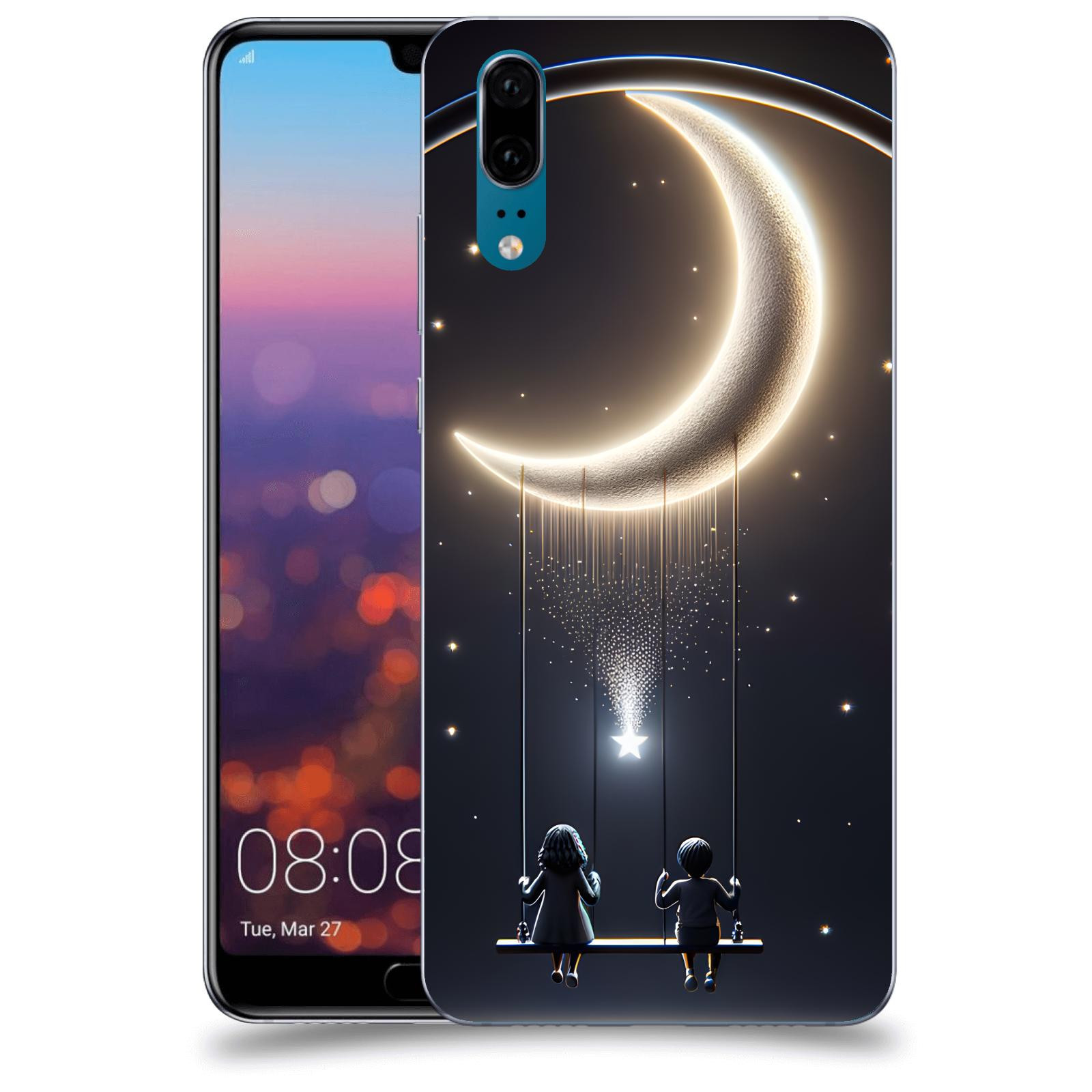 ACOVER Kryt na mobil Huawei P20 - Love on the Moon 2