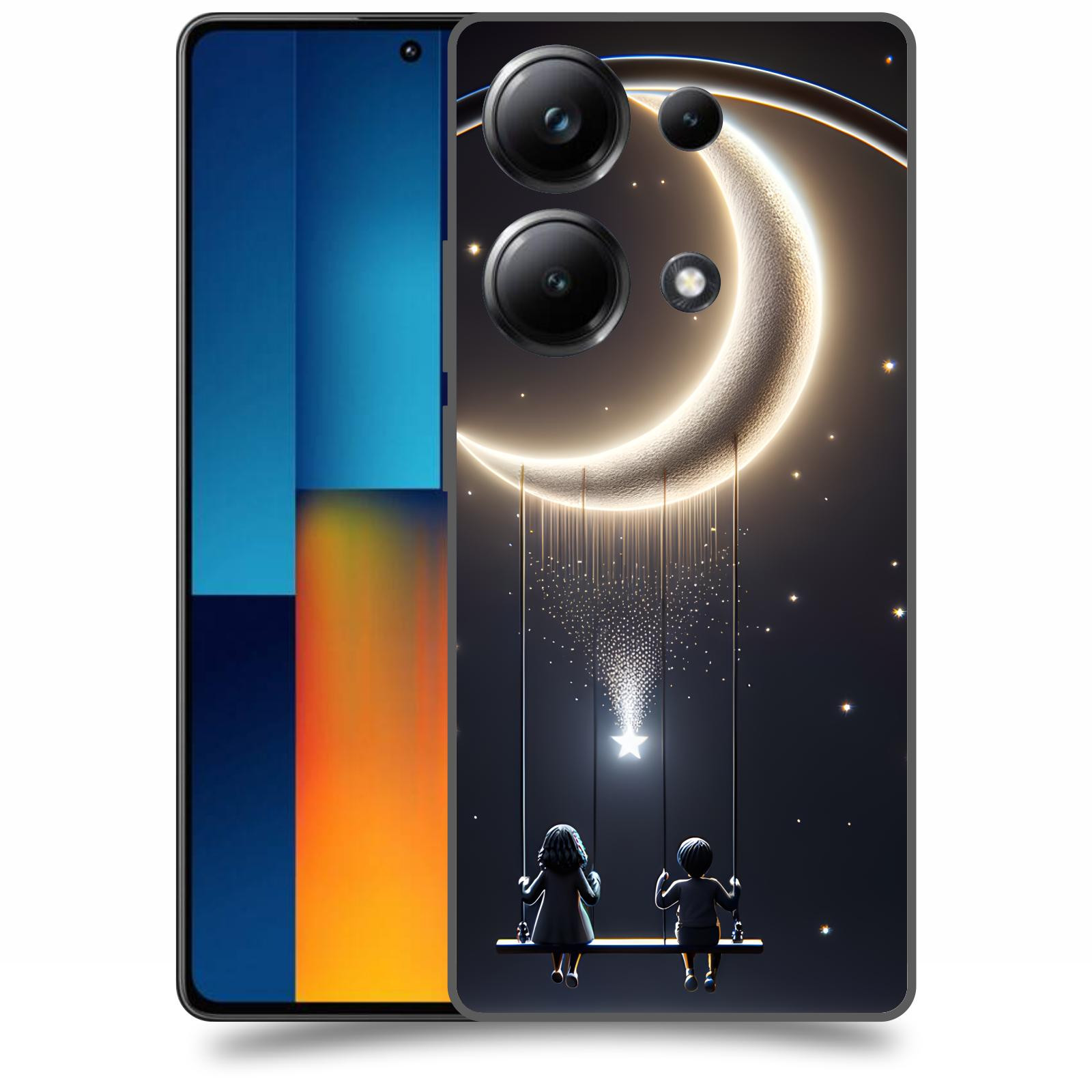 ACOVER Kryt na mobil Poco M6 - Love on the Moon 2