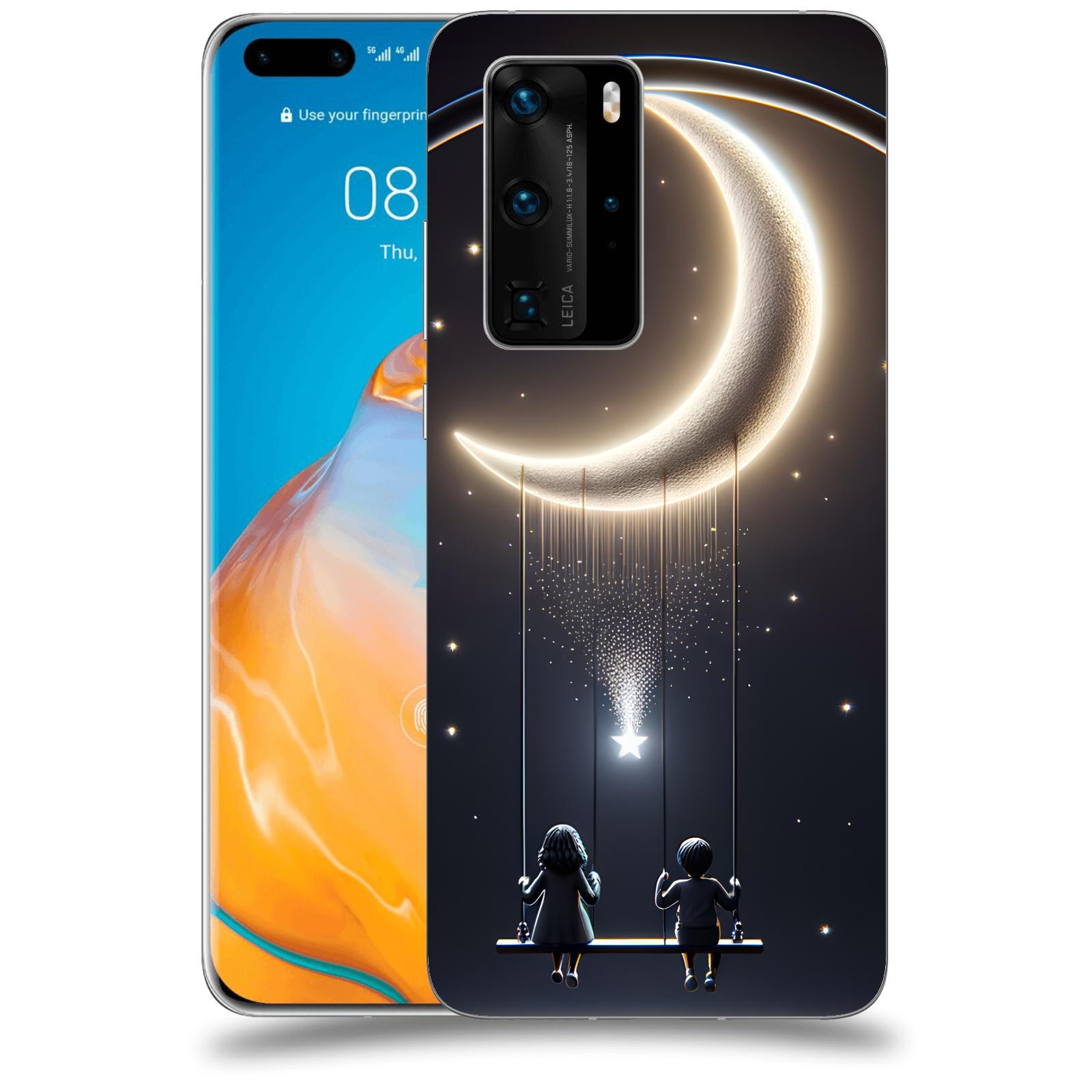 ACOVER Kryt na mobil Huawei P40 - Love on the Moon 2