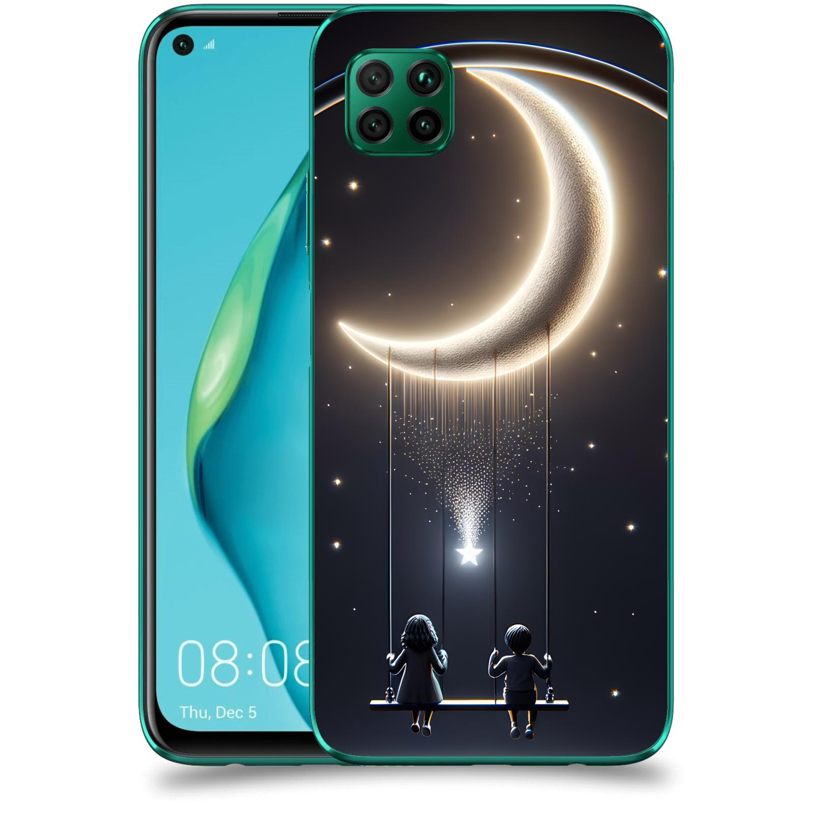 ACOVER Kryt na mobil Huawei P40 Lite - Love on the Moon 2