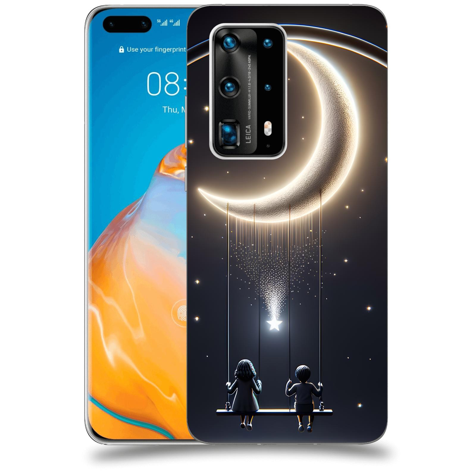 ACOVER Kryt na mobil Huawei P40 Pro - Love on the Moon 2