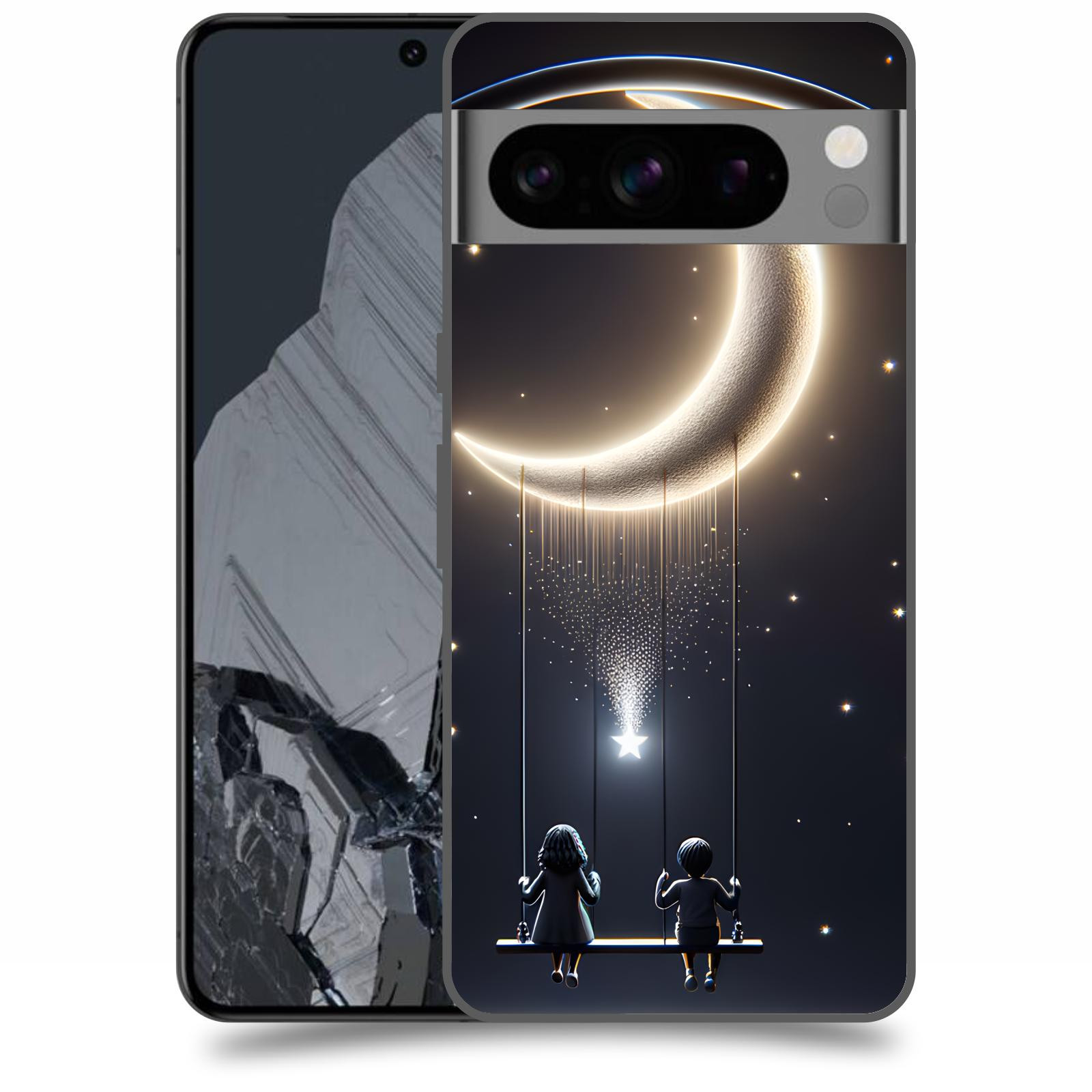 ACOVER Kryt na mobil Google Pixel 8 Pro - Love on the Moon 2
