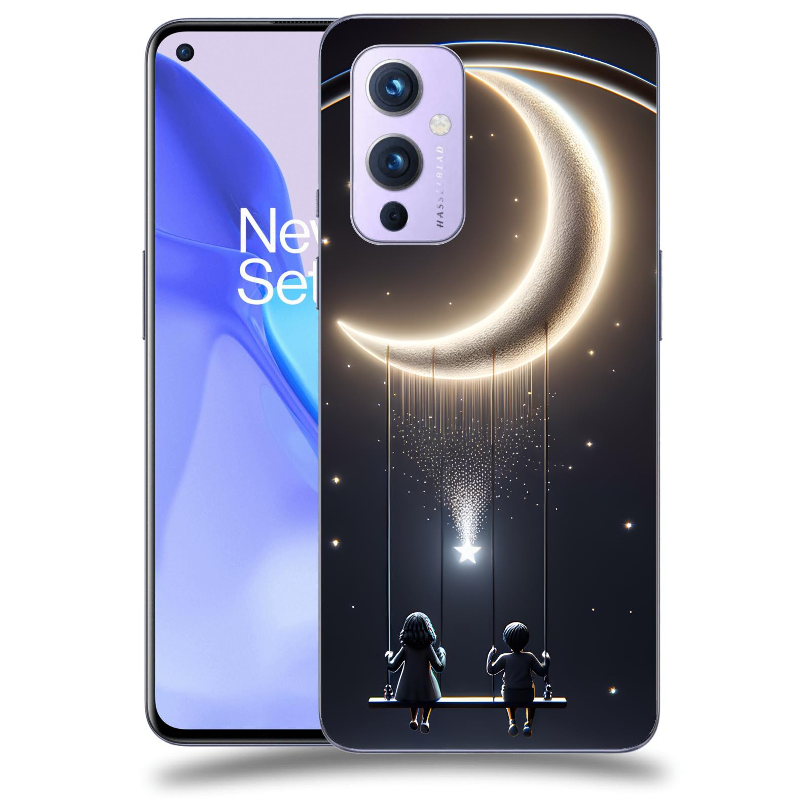 ACOVER Kryt na mobil OnePlus 9 - Love on the Moon 2