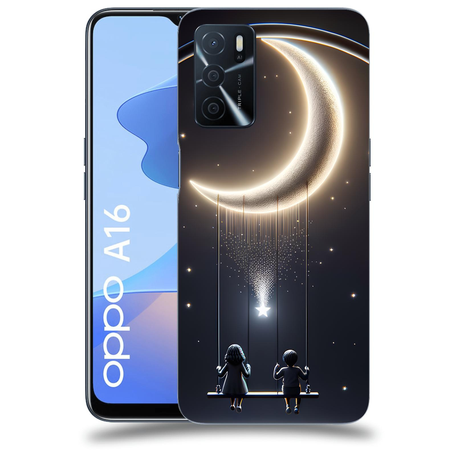 ACOVER Kryt na mobil OPPO A16 - Love on the Moon 2