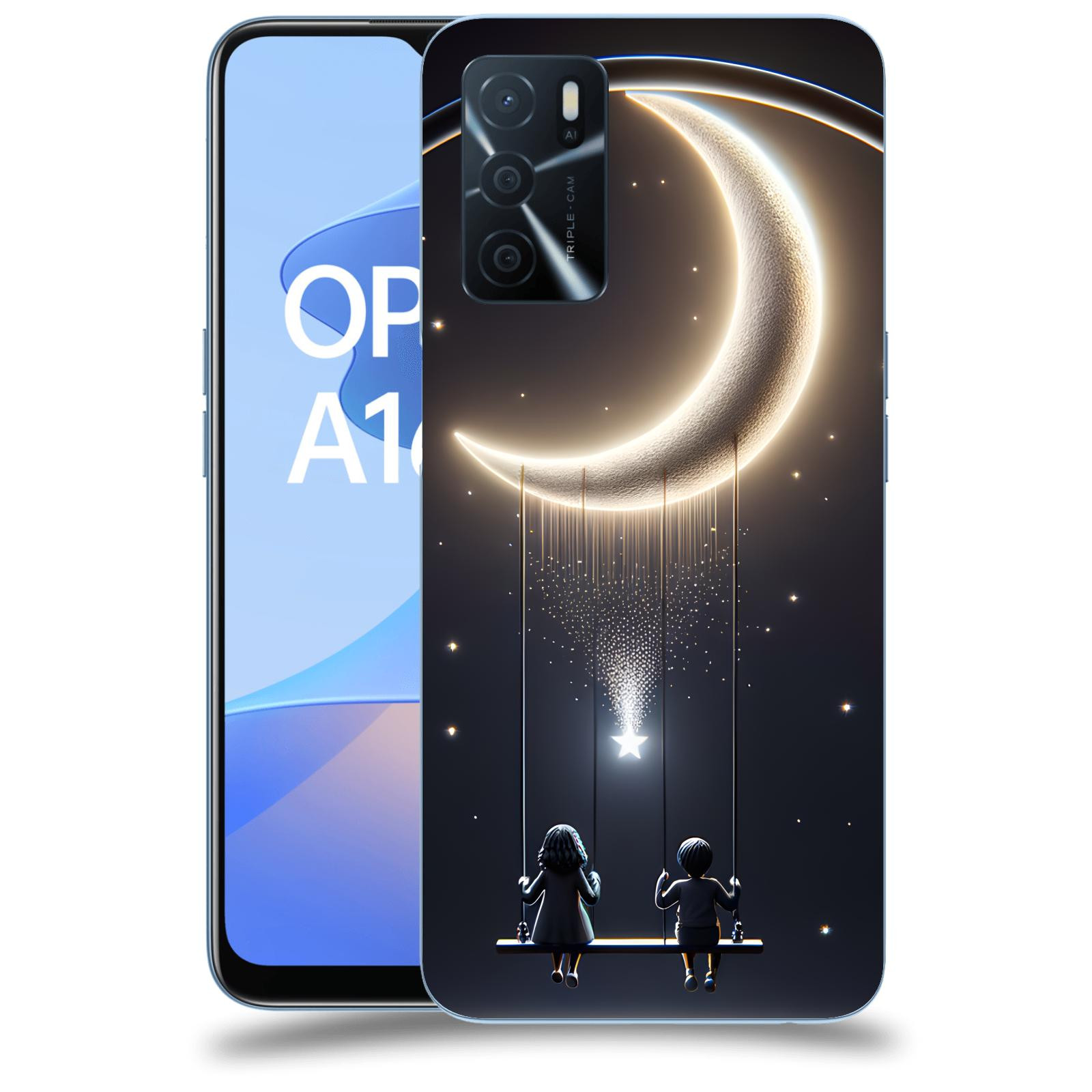 ACOVER Kryt na mobil OPPO A16s - Love on the Moon 2
