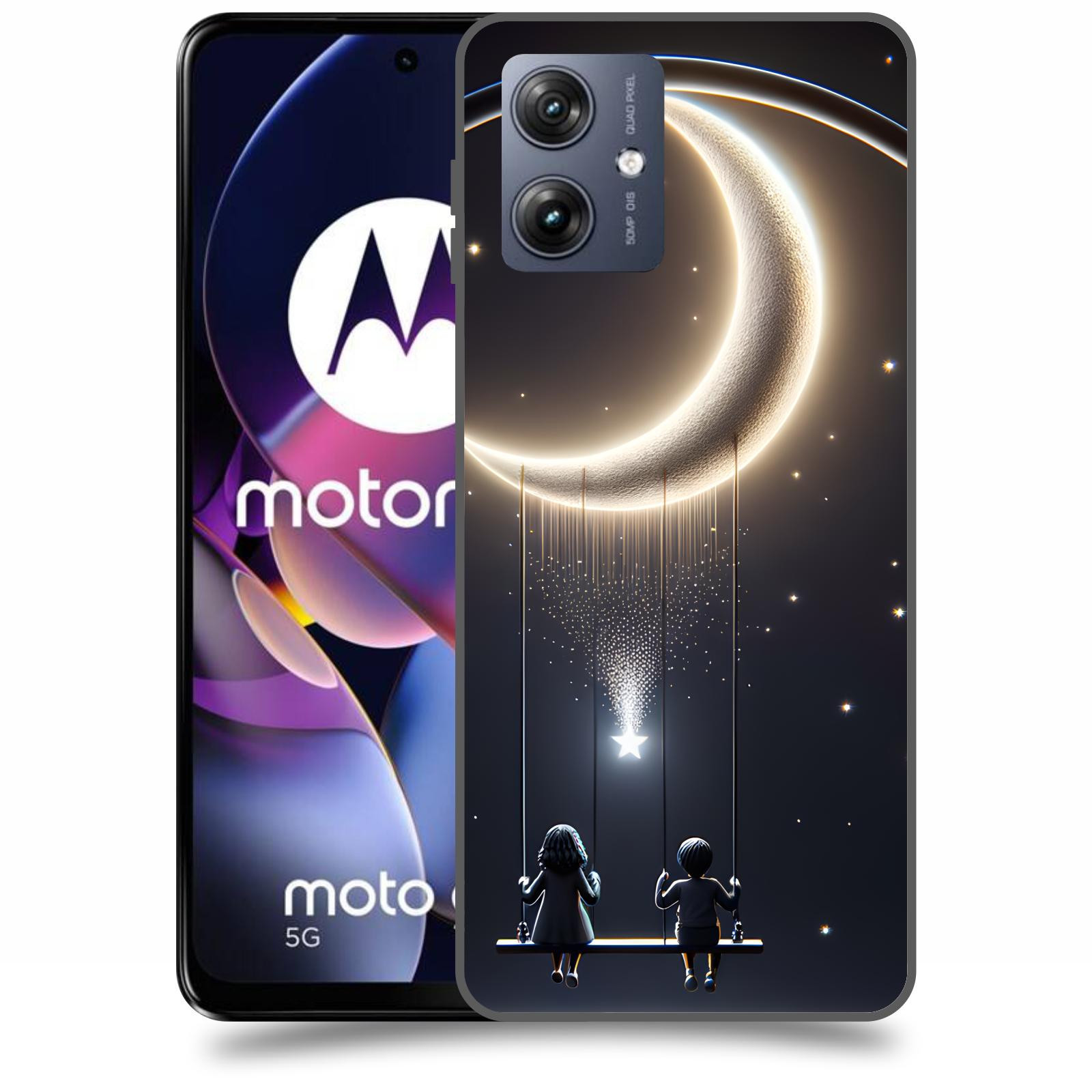 ACOVER Kryt na mobil Motorola Moto G54 5G - Love on the Moon 2
