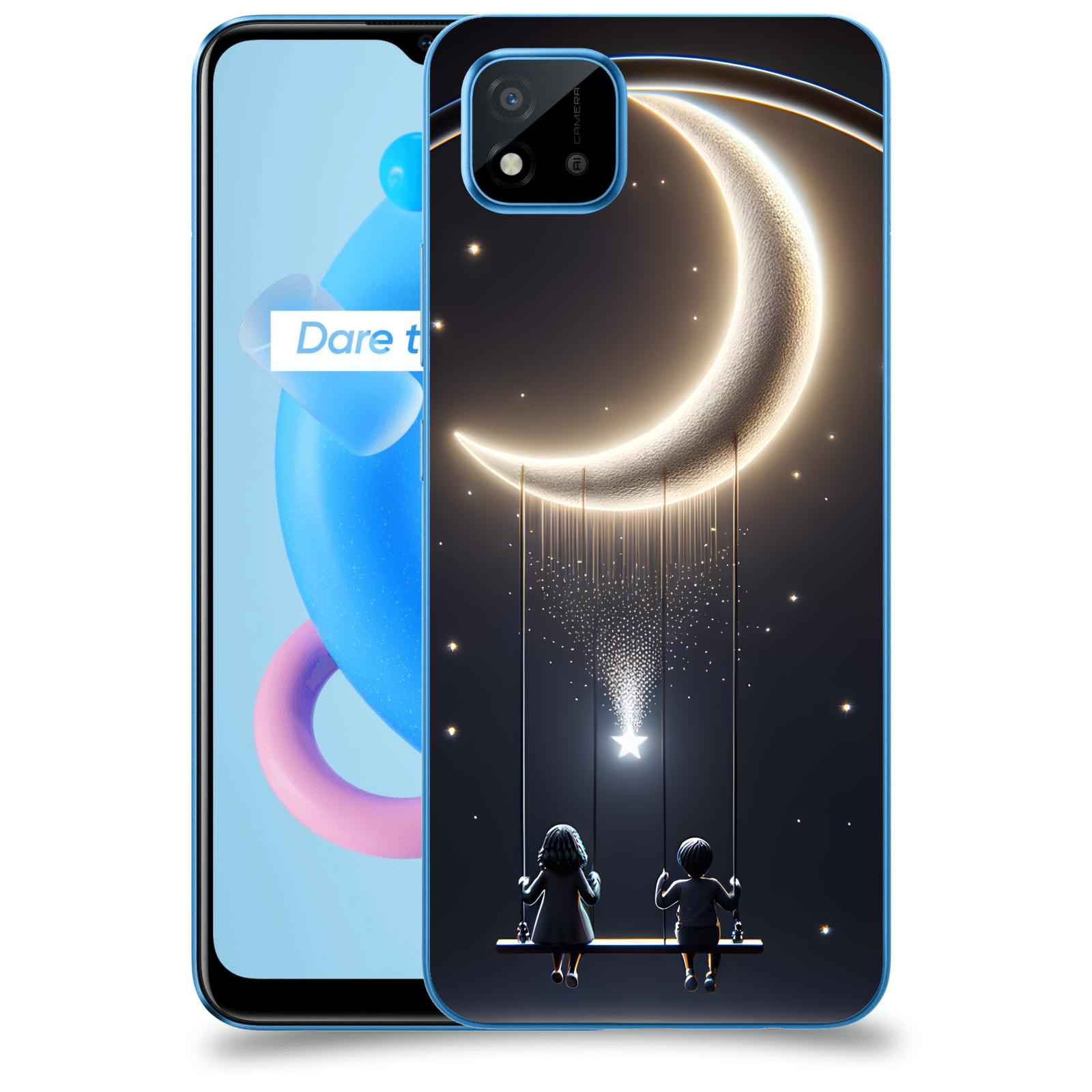 ACOVER Kryt na mobil Realme C11 (2021) - Love on the Moon 2