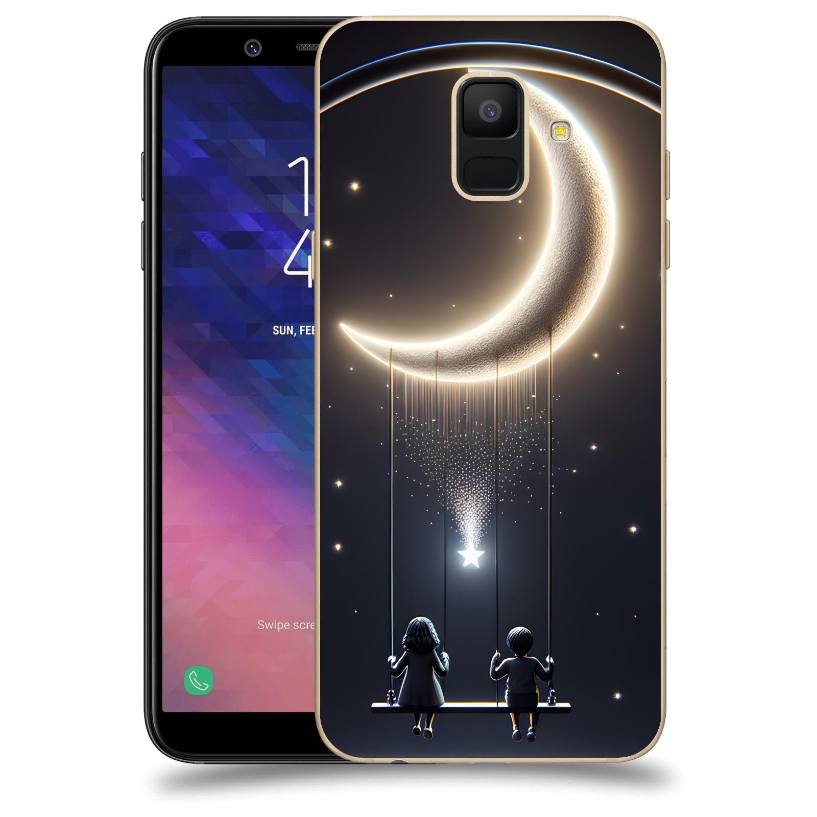 ACOVER Kryt na mobil Samsung Galaxy A6 A600F - Love on the Moon 2