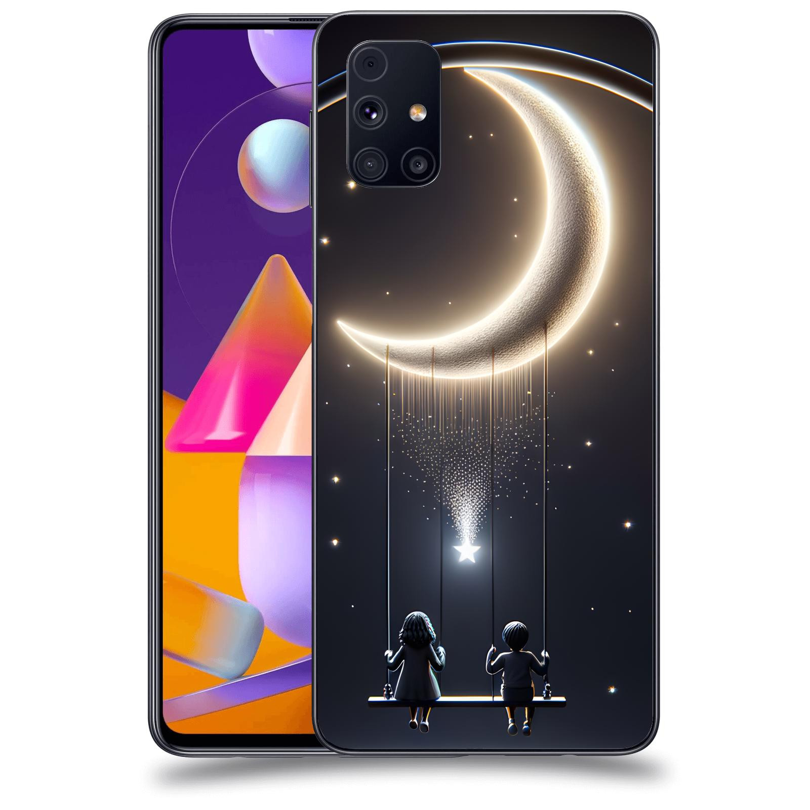 ACOVER Kryt na mobil Samsung Galaxy M31s - Love on the Moon 2